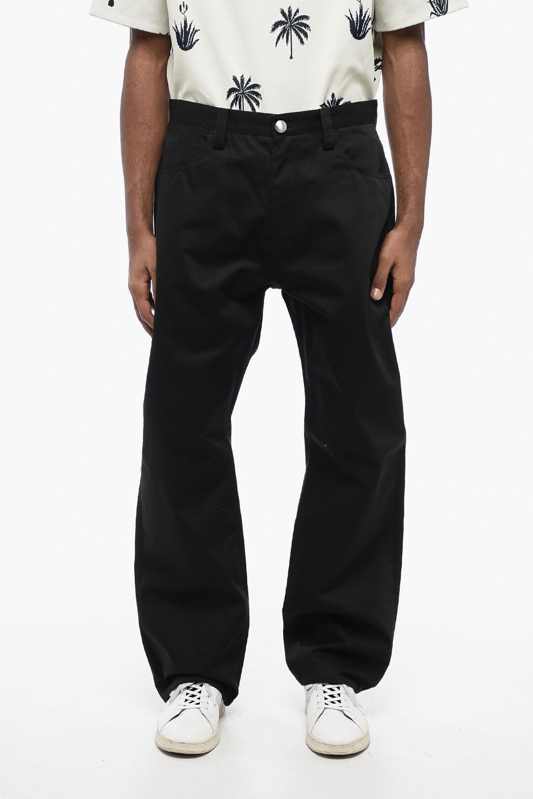 Jil Sander og1mm0625 5-Pocket Twill Cotton Pant in Black Size US 28 / EU 44 - 1 Thumbnail