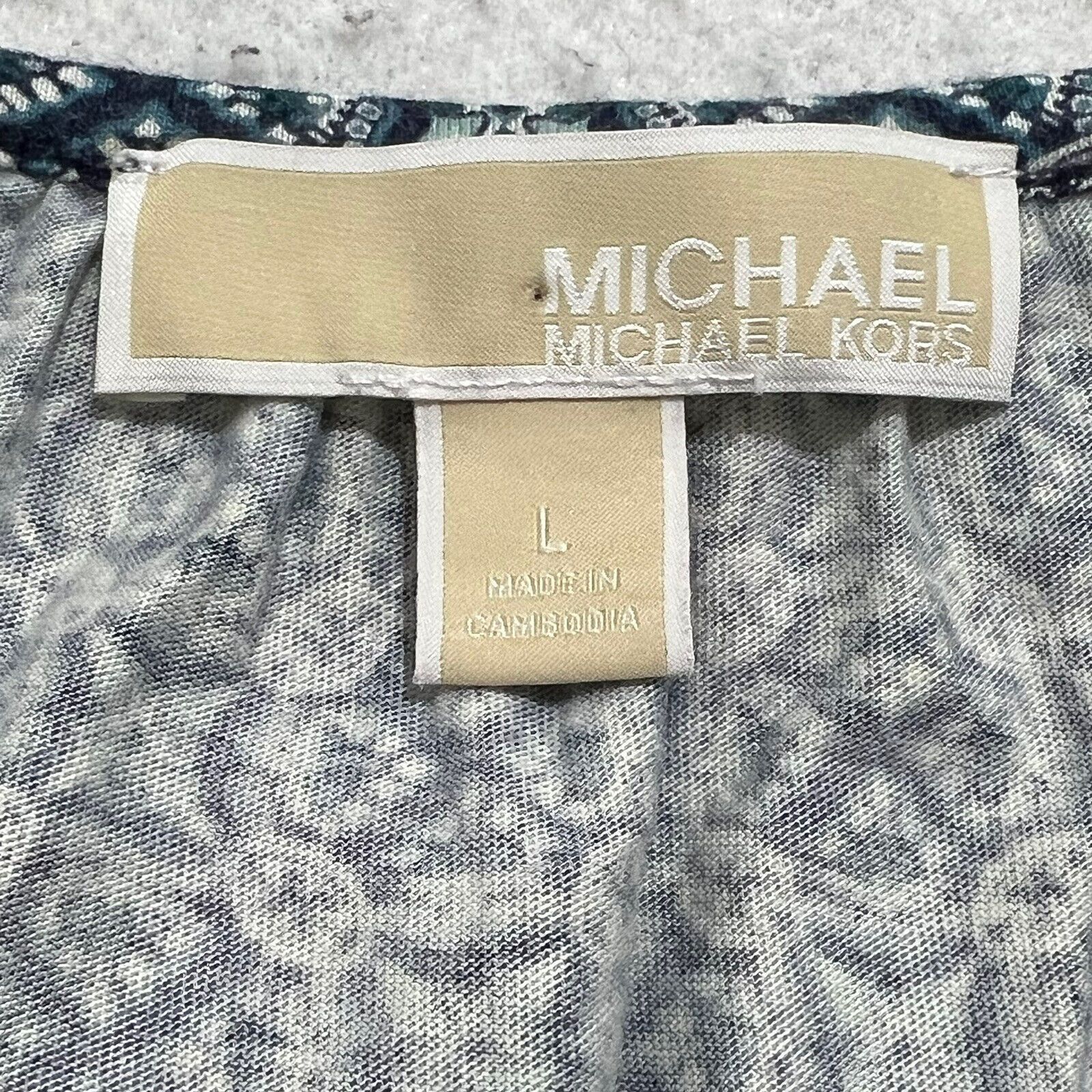 Michael Kors Michael Kors Squareneck Long Sleeve Lightweight Blouse Size L / US 10 / IT 46 - 3 Thumbnail