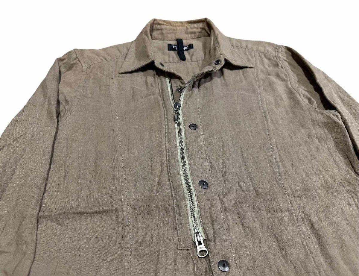 If Six Was Nine × Japanese Brand × Tornado Mart 🔥Y2K Archived Tornado Mart Half Zip Shirt Snap Buttons Size US M / EU 48-50 / 2 - 3 Thumbnail