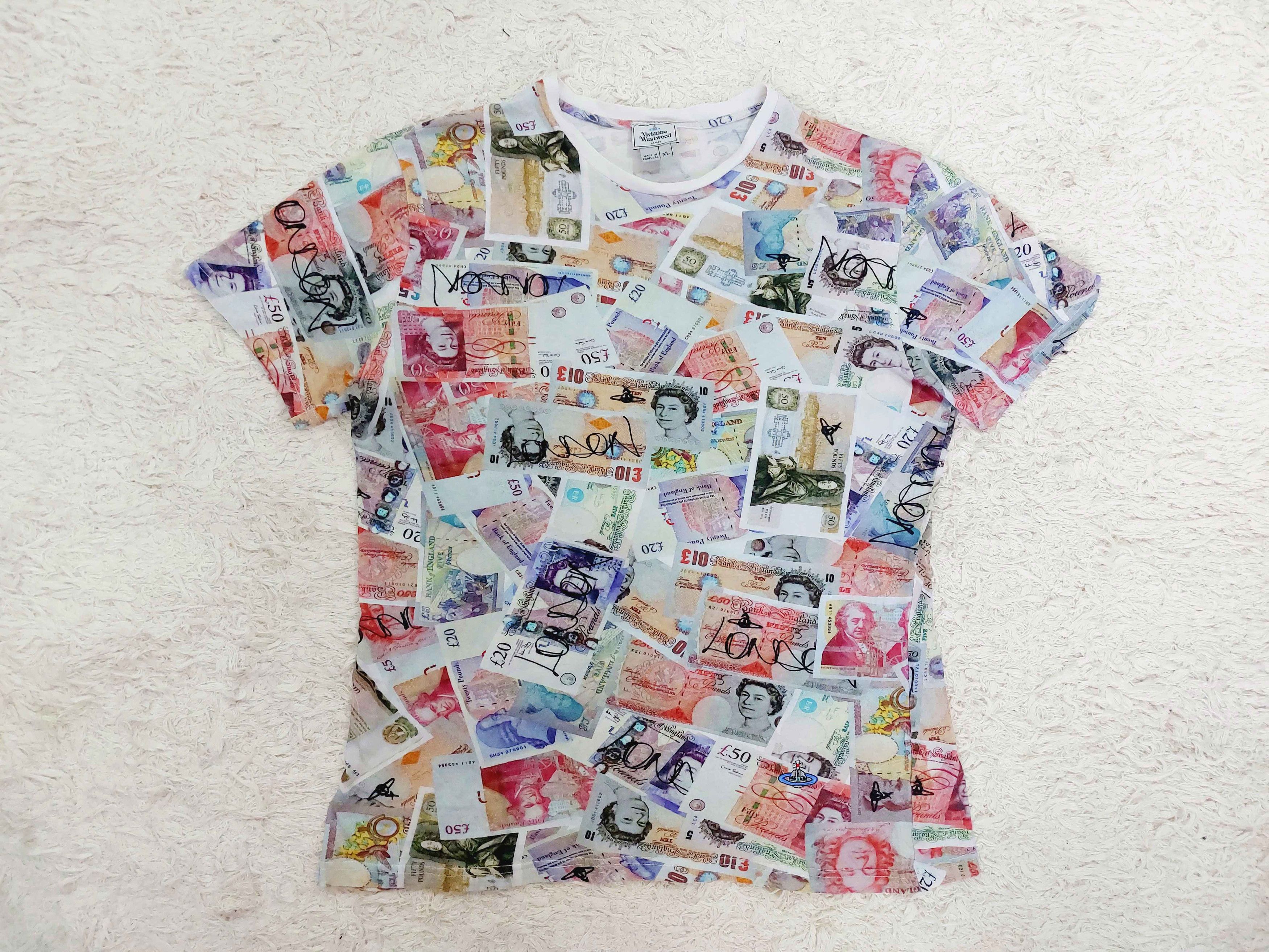 Vivienne Westwood Vivienne Westwood English Pounds Banknote Money T-Shirt Size US XL / EU 56 / 4 - 6 Thumbnail