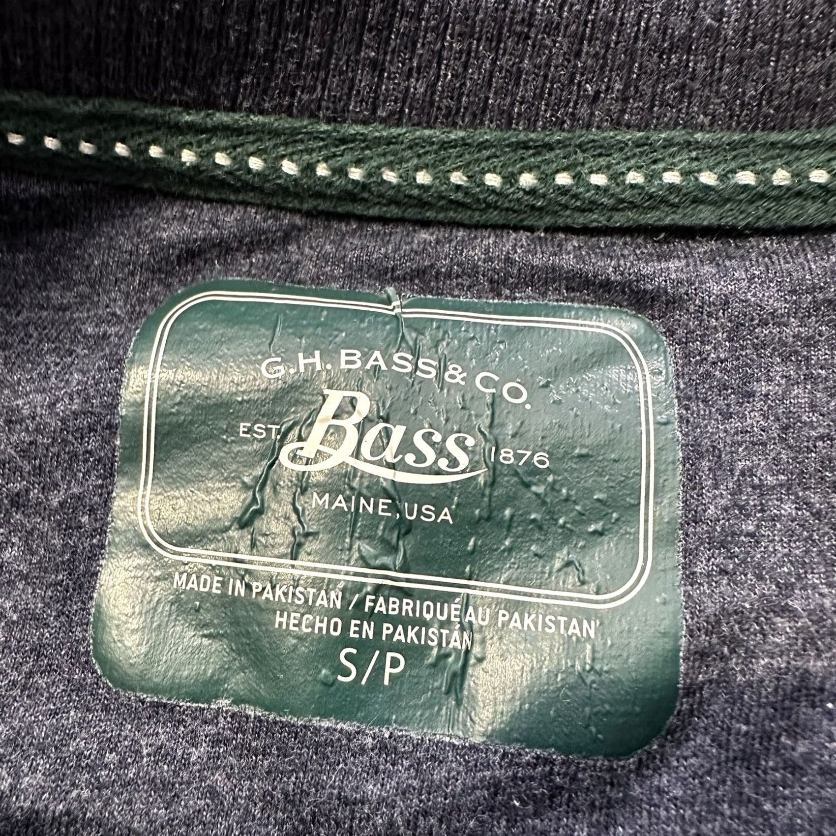 Vintage G.H. Bass & Co. Long Sleeve Thermal Shirt Mens S Navy Blue Crewneck Size US S / EU 44-46 / 1 - 2 Thumbnail