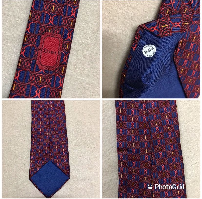Burberry × Dior × Hermes (Hermes, Dior, and Burberrys) Combo tie luxury collection Size ONE SIZE - 18 Thumbnail
