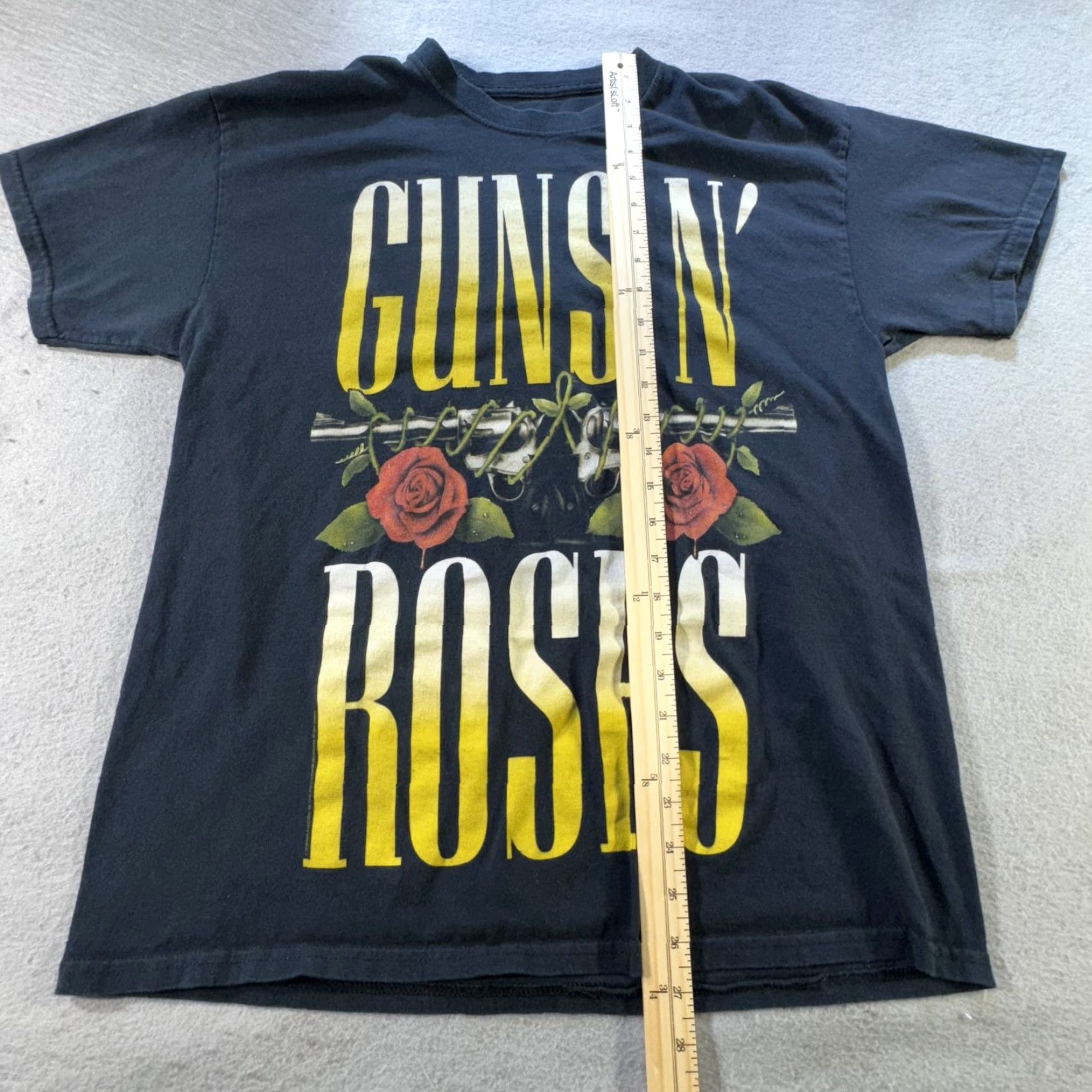 Vintage VINTAGE Guns N Roses Shirt Mens XL Crew Neck Short Sleeve Black 100% Cotton Band Tee 90s Concert Rock Mens Size US XL / EU 56 / 4 - 7 Thumbnail