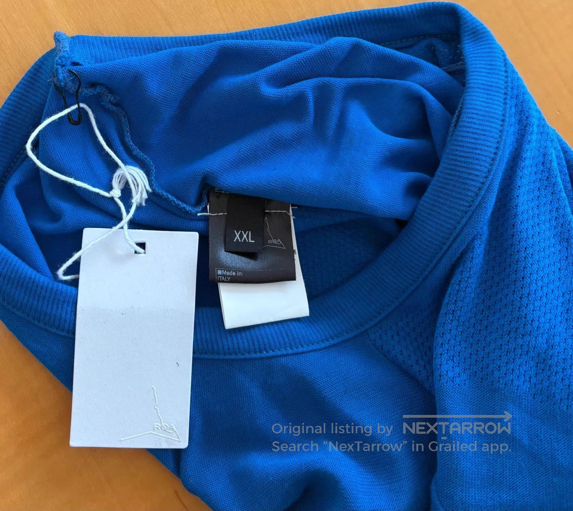ROA Blue Long Sleeve Crew Neck Shirt XXL. Size US XXL / EU 58 / 5 - 2 Thumbnail