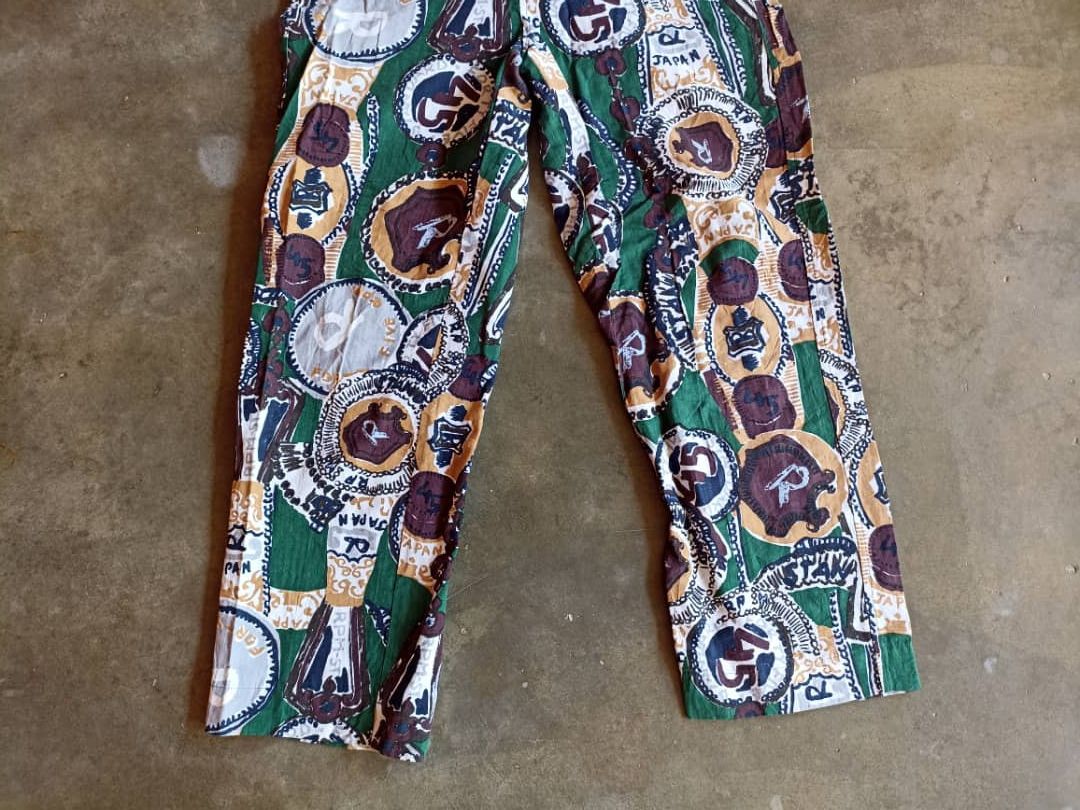45rpm × Japanese Brand × Vintage Vintage Pants 45rpm Full Print Design Size 28" / US 6 / IT 42 - 4 Thumbnail