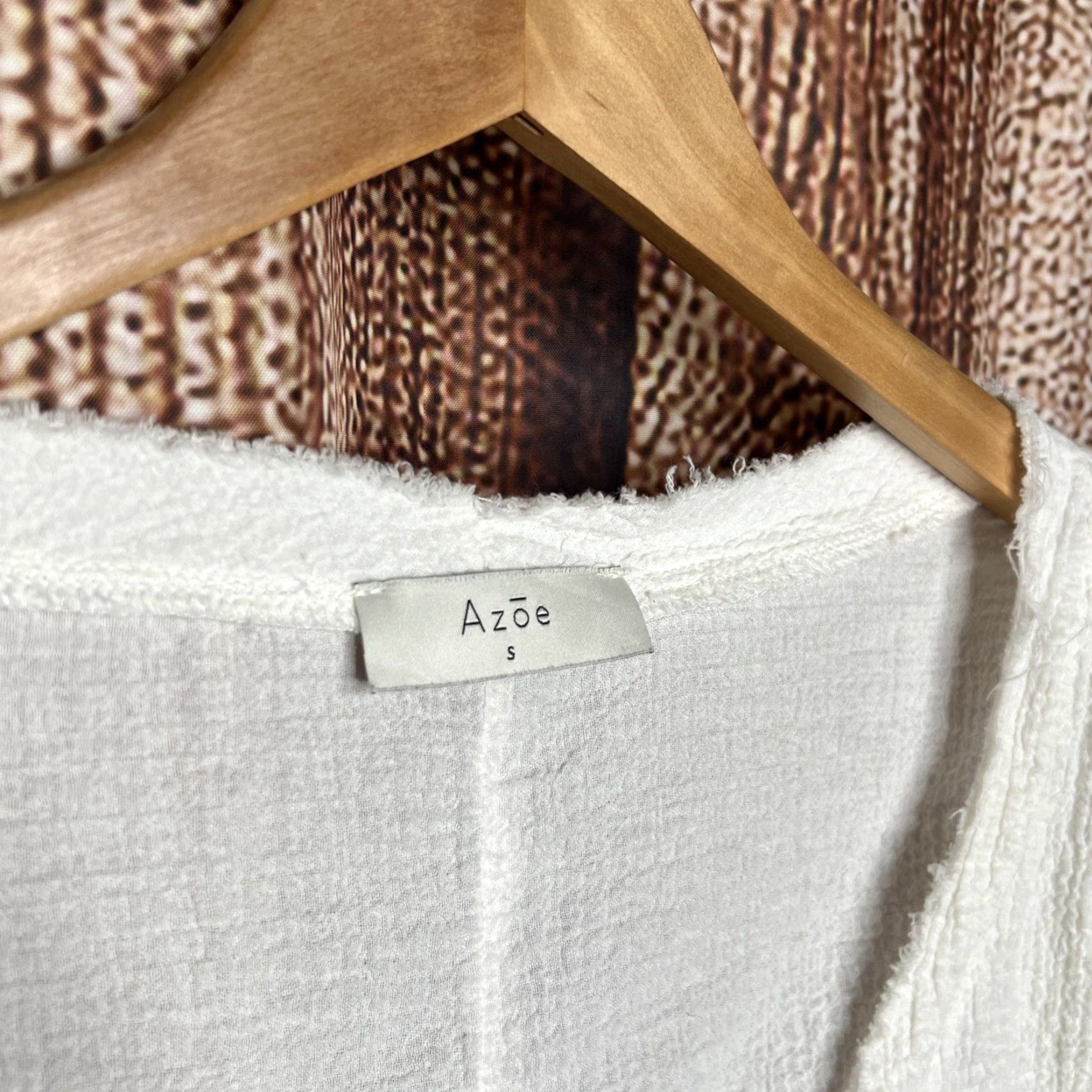 Vintage Azoe Long Sleeve Top Cropped Ivory Beach Casual Oversized S Women Shirt/Top Size S / US 4 / IT 40 - 3 Thumbnail