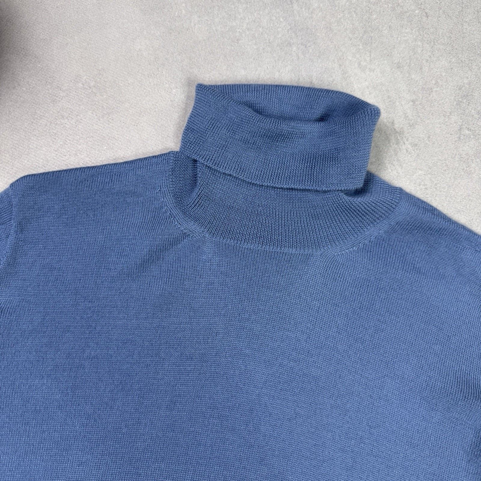 Gran Sasso Gran Sasso Women Turtleneck Sweater Blue Size 42 Size M / US 6-8 / IT 42-44 - 5 Thumbnail
