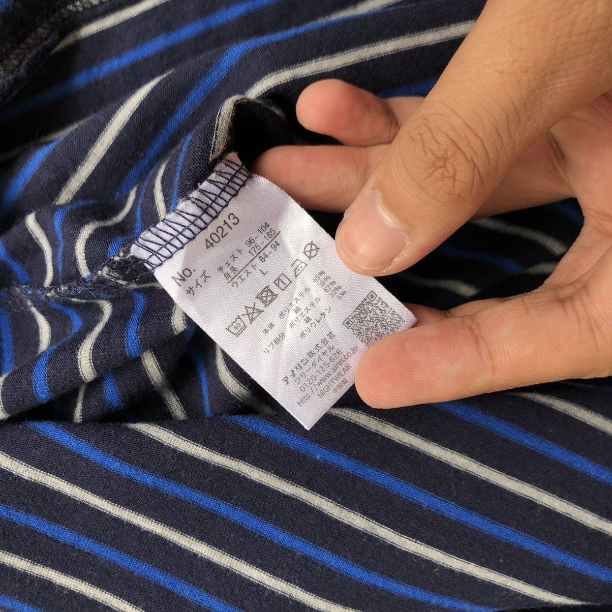 Japanese Brand 2000s Kansai Yamamoto Japan Pocket Stripe T-shirt Size US L / EU 52-54 / 3 - 9 Thumbnail