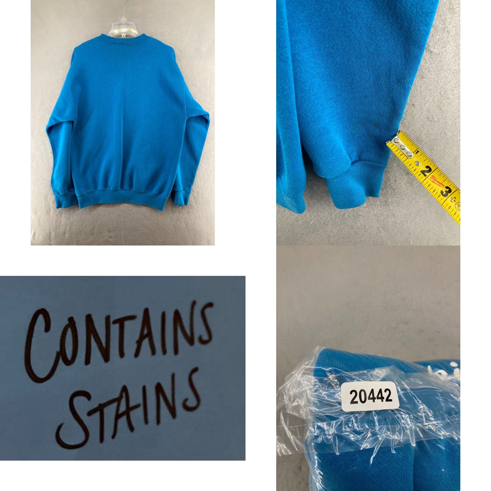 Champion VINTAGE Champion Mens Sweatshirt Large Blue USA MADE Classic Dads Spellout Logo Size US L / EU 52-54 / 3 - 8 Thumbnail