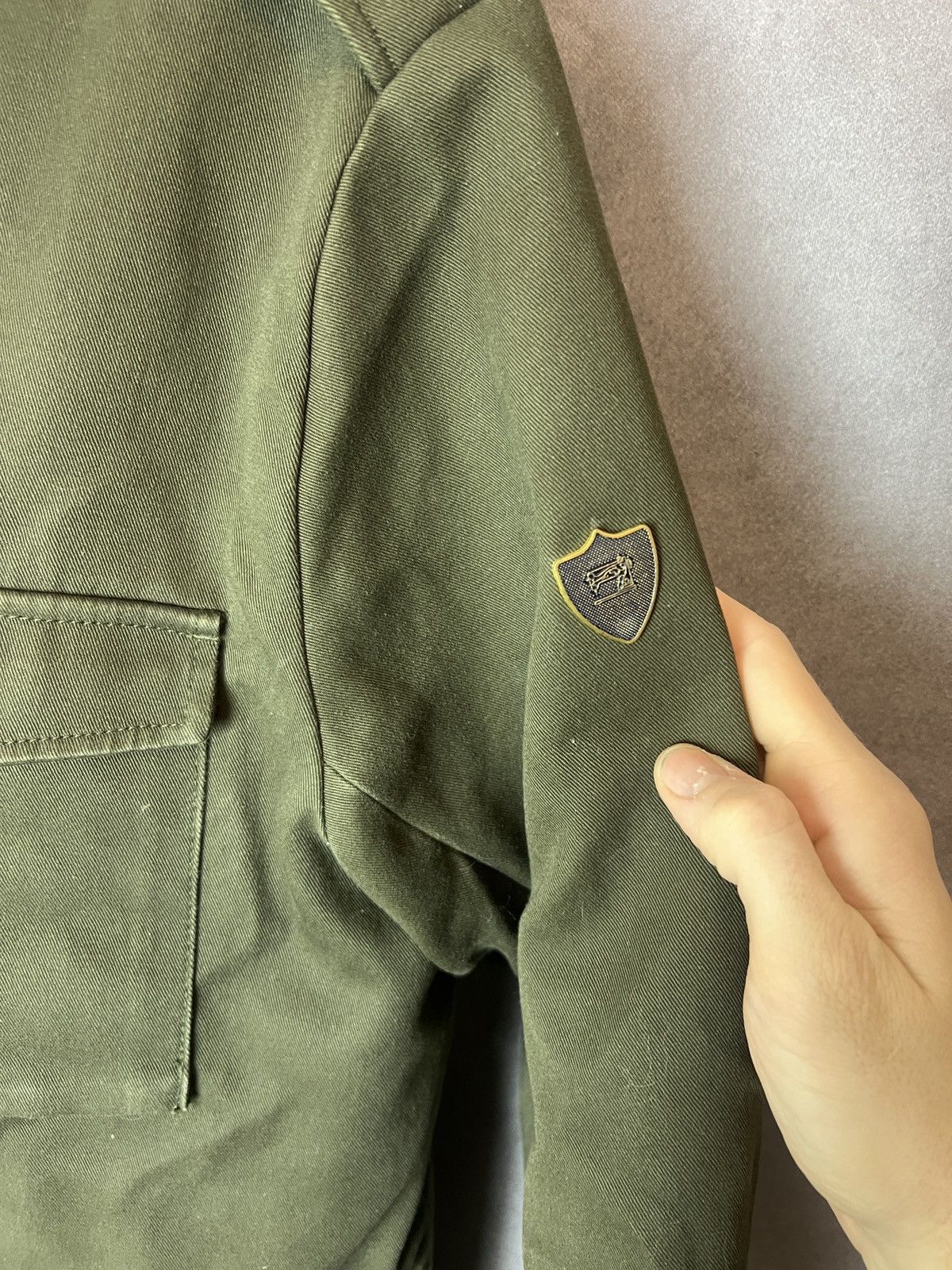 Scotch & Soda Scotch & Soda Double Layered Mens Olive/Gray Military Size L Size US L / EU 52-54 / 3 - 3 Thumbnail