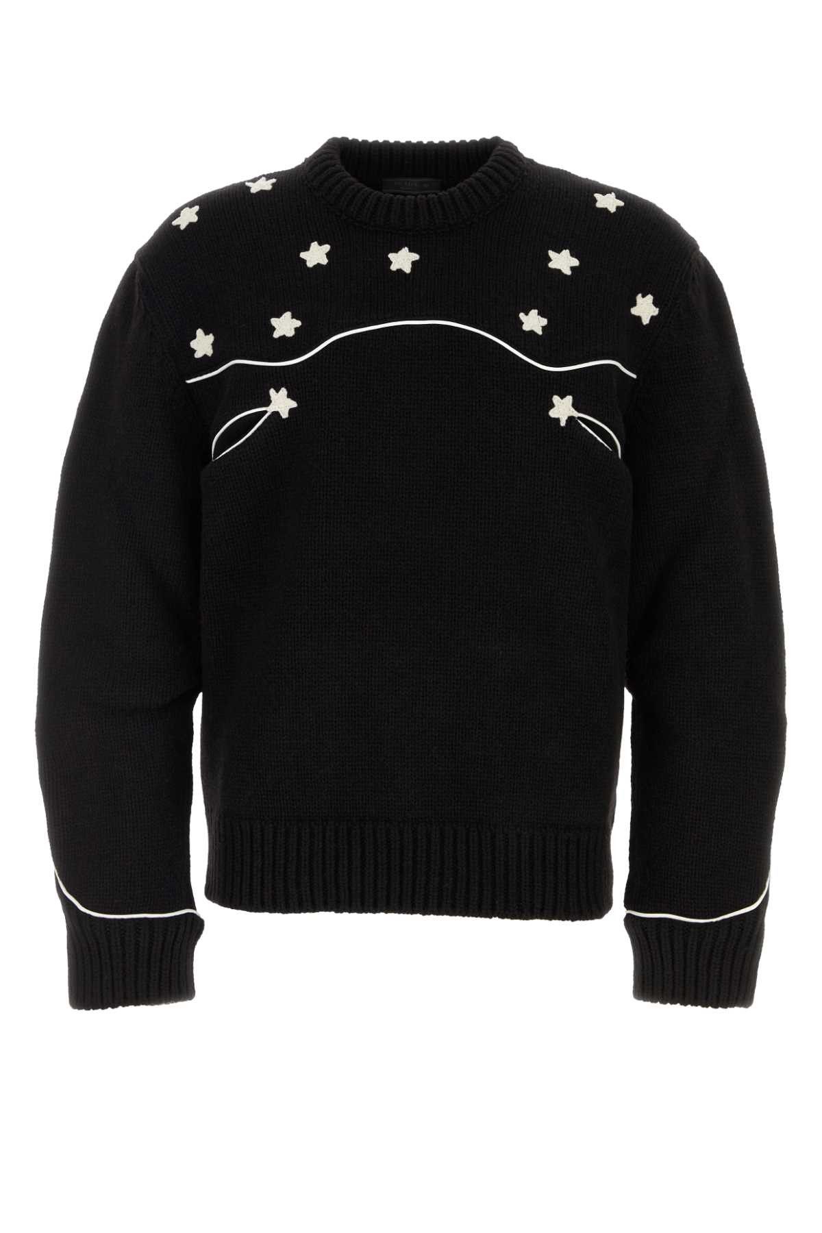 Prada Black Wool Sweater Size US XL / EU 56 / 4 - 1 Thumbnail