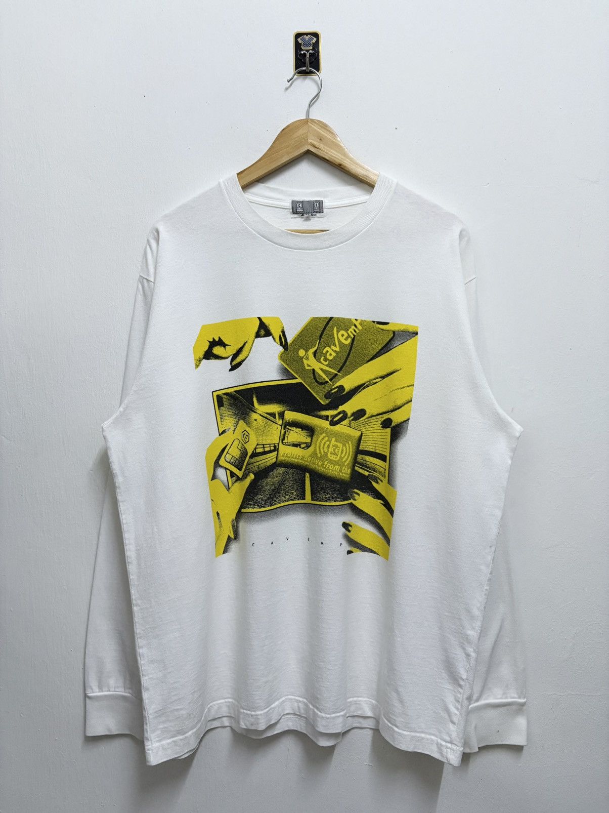 Cav Empt 2000's Cav Empt - Travelling SIM Cards Tunnel L/S T-Shirt Size US XL / EU 56 / 4 - 1 Thumbnail