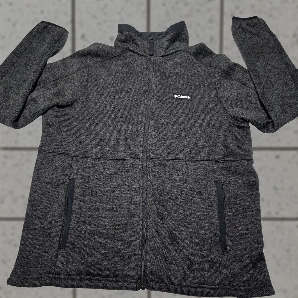 Vintage Columbia Women Jacket Full Zip Size S Dark Gray Fleece Outdoors Daily Wear Womens Size S / US 4 / IT 40 - 1 Thumbnail