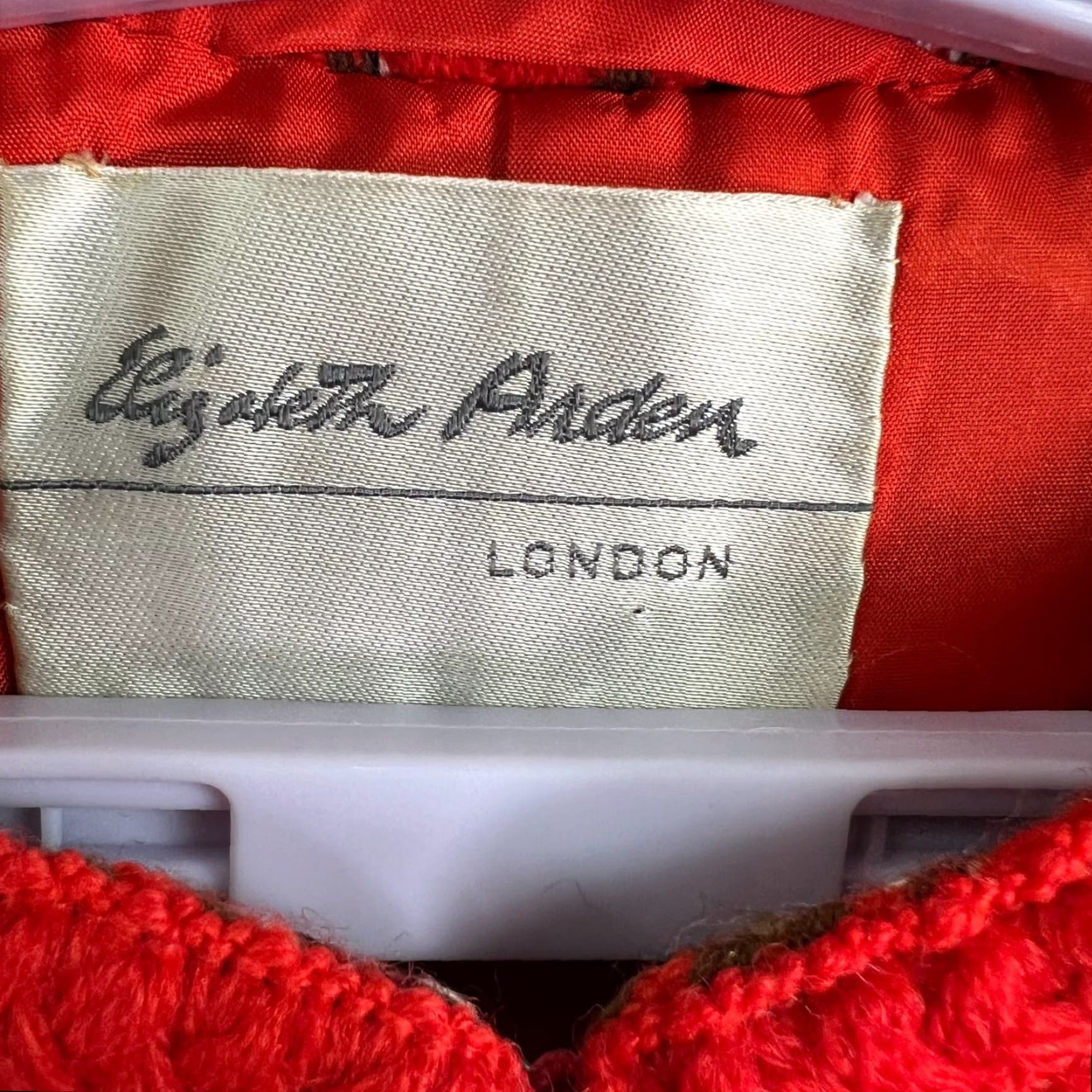 Vintage VINTAGE Elizabeth Arden London Stripped Tweed Jacket Womens SZ 16 Orange Size XXL / US 16-18 / IT 52-54 - 5 Thumbnail