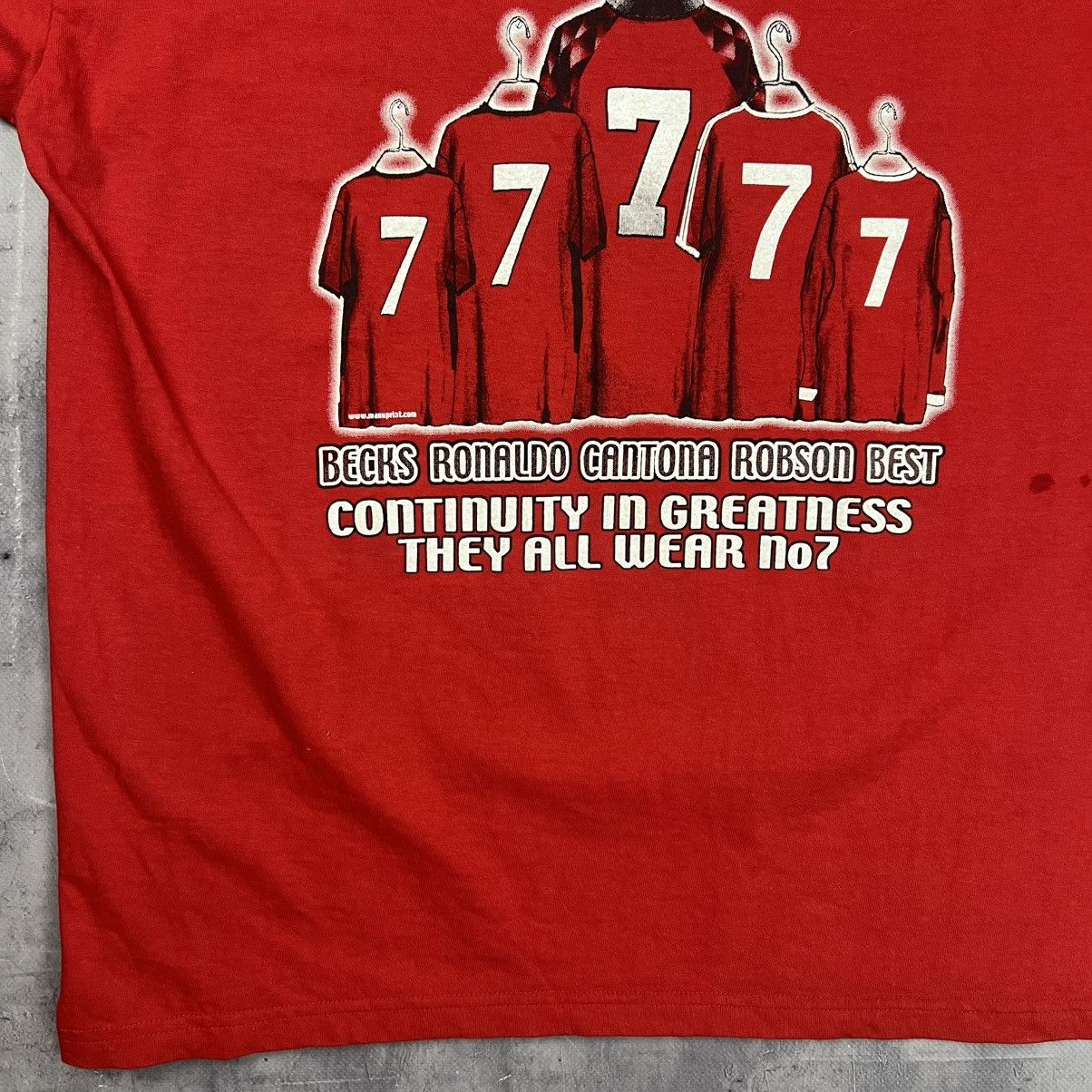 Other Rare! Eric Cantona Legends In Our Time Ronaldo 7 Jersey 90s Size US L / EU 52-54 / 3 - 15 Thumbnail