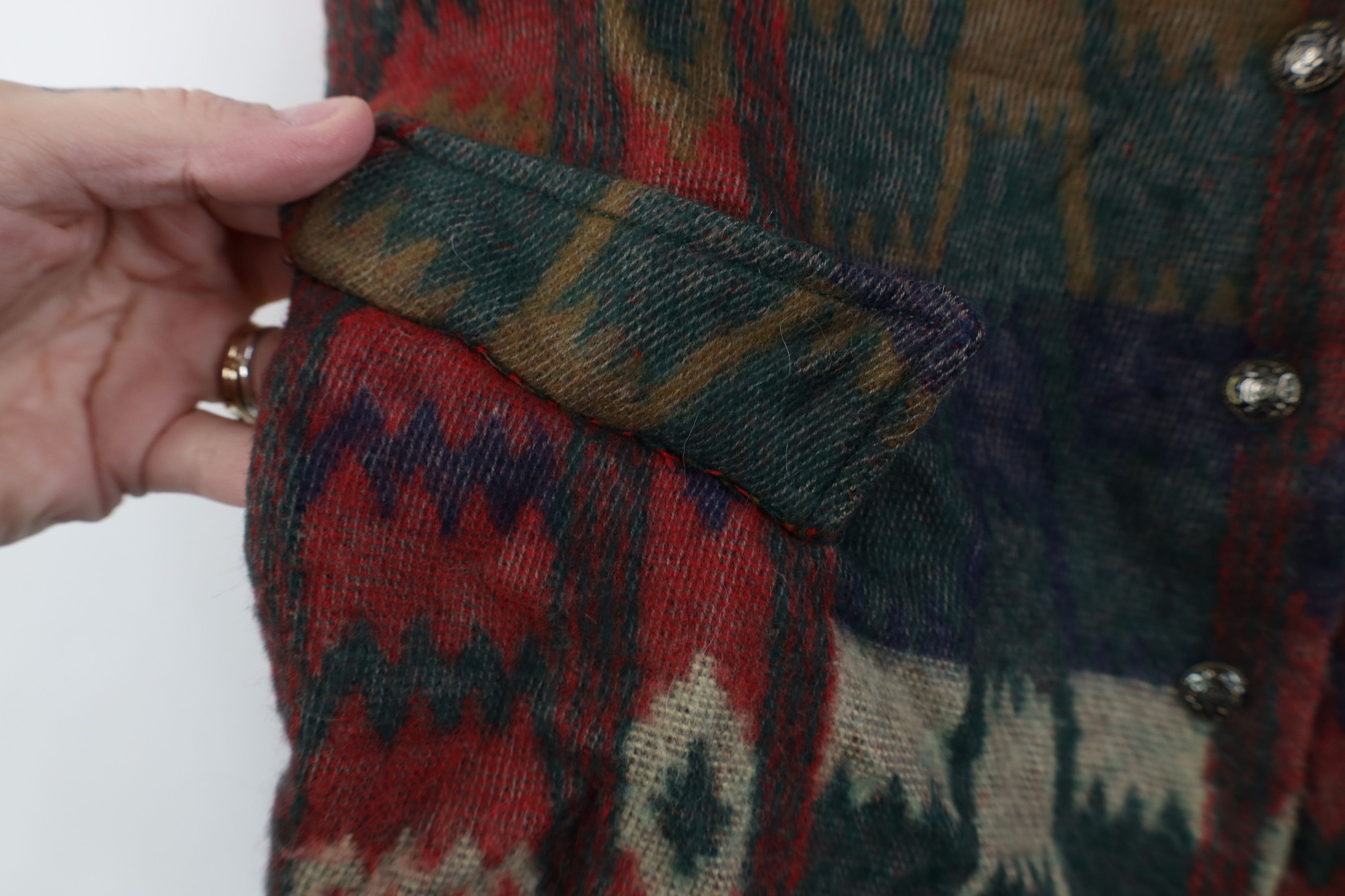 Vintage Vintage 90s Streetwear Southwestern Tie Back Vest Jacket USA Size M / US 6-8 / IT 42-44 - 5 Thumbnail