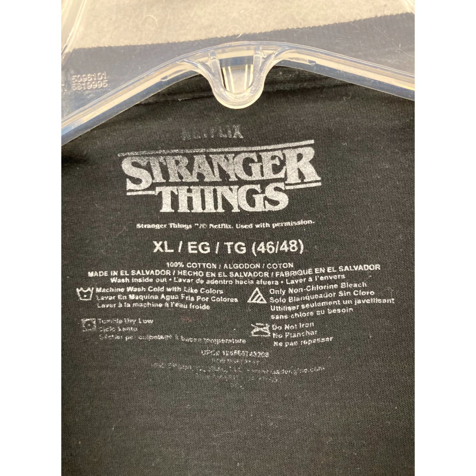 Vintage Stranger Things Mens TShirt XL Black Hellfire Club TV Shirt Mens XL Black Graphic Print Movie Retro Theme Stranger Things 100? Size US XL / EU 56 / 4 - 5 Thumbnail