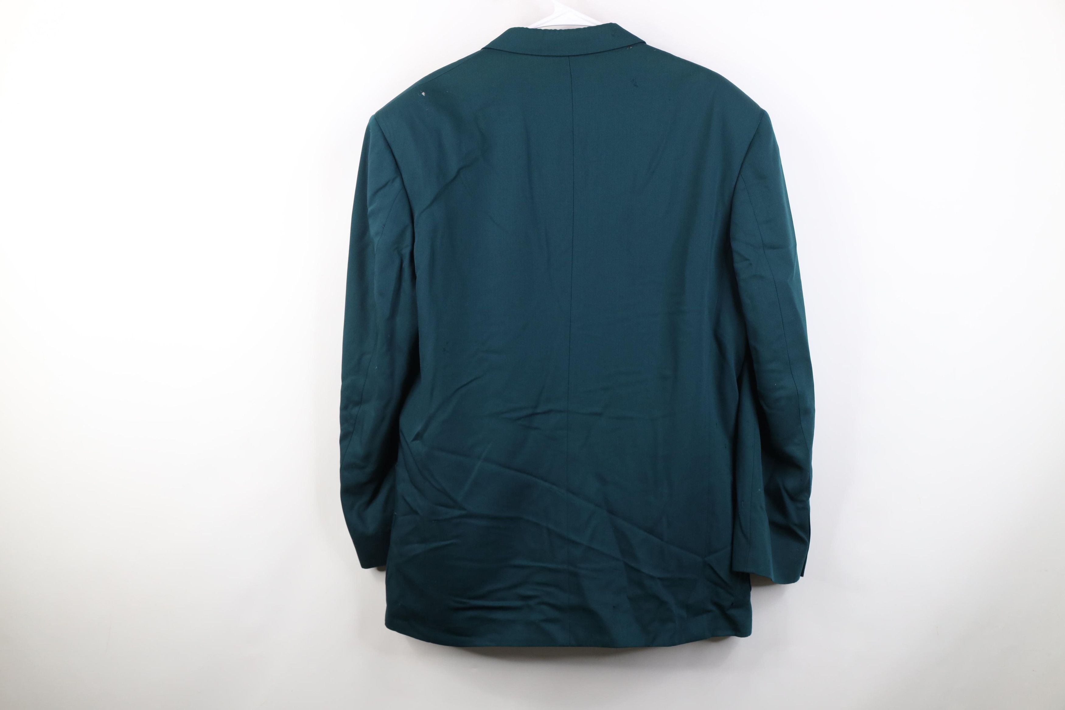 Vintage Vintage 70s Wool Suit Coat Blazer Jacket The Masters Green Size US XXL / EU 58 / 5 - 22 Thumbnail