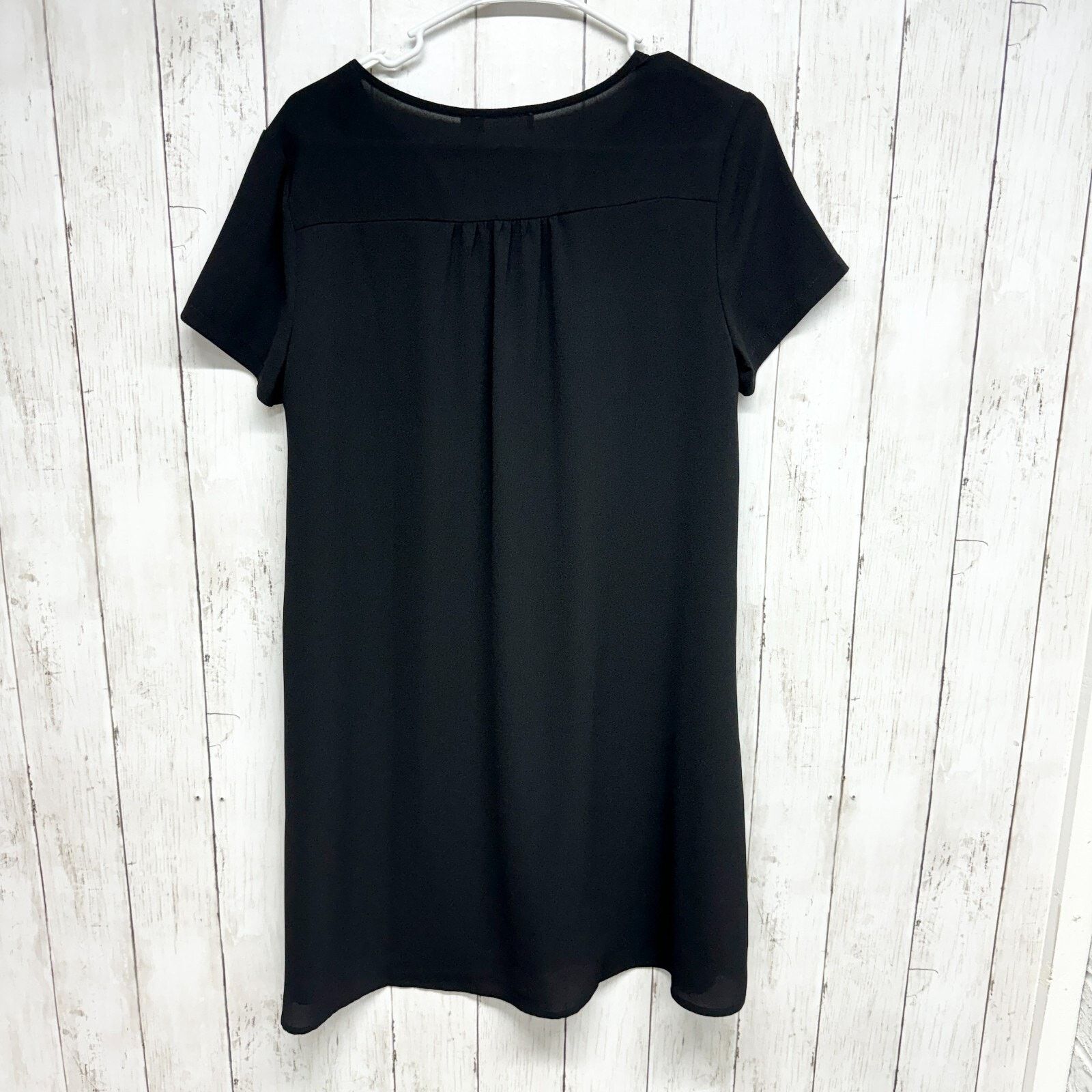 Other Lush Dress S Black Short Sleeve Tunic Mini Round Neck NWT Size S / US 4 / IT 40 - 6 Thumbnail