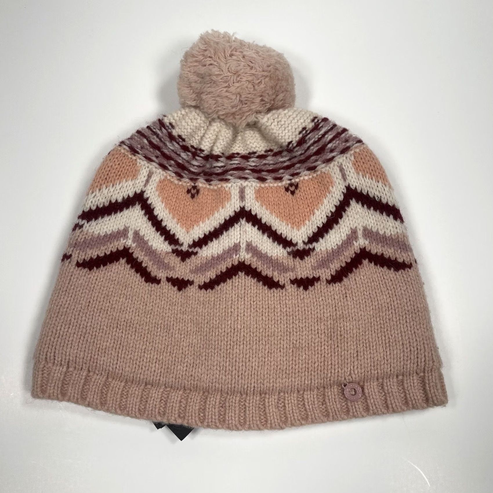 Vintage VINTAGE: No, Kari Traa Beanie Womens Winter Snow Knit Hat Pink One Size Wool Polyamide Blend Knit Logo Winter Beanie Womens Size ONE SIZE - 2 Thumbnail