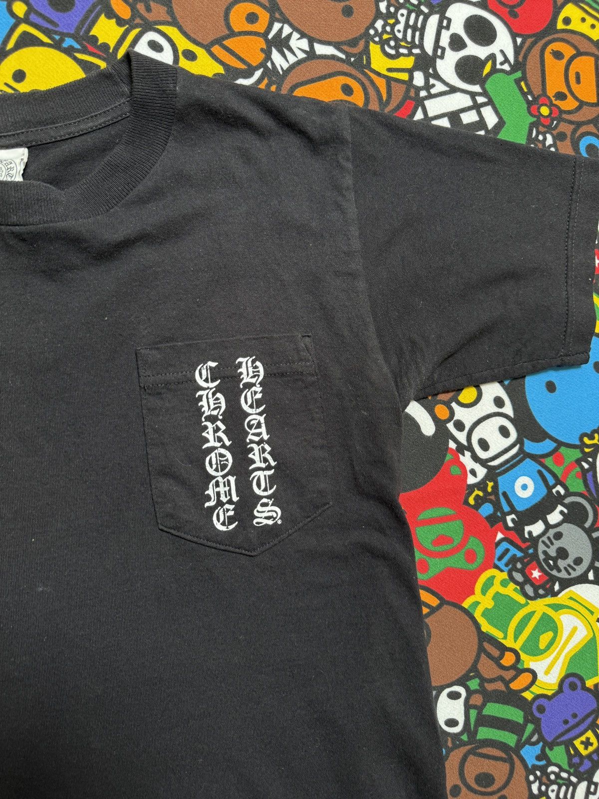 Chrome Hearts Chrome Hearts Vintage Black T Bar Logo Tee Size US S / EU 44-46 / 1 - 8 Thumbnail