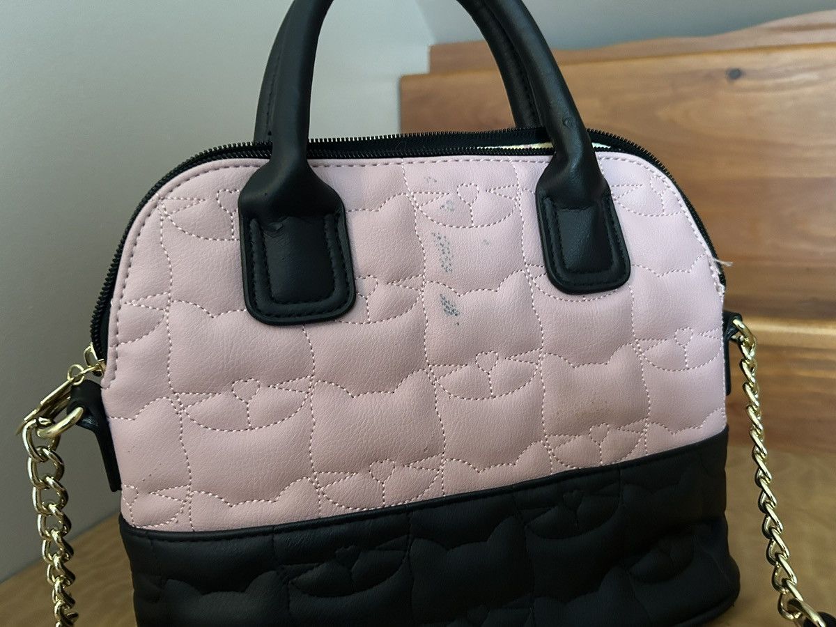 Betsey Johnson Luv Betsey Johnson Purse Bag Pink Black Cat Crossbody Used Size ONE SIZE - 4 Thumbnail
