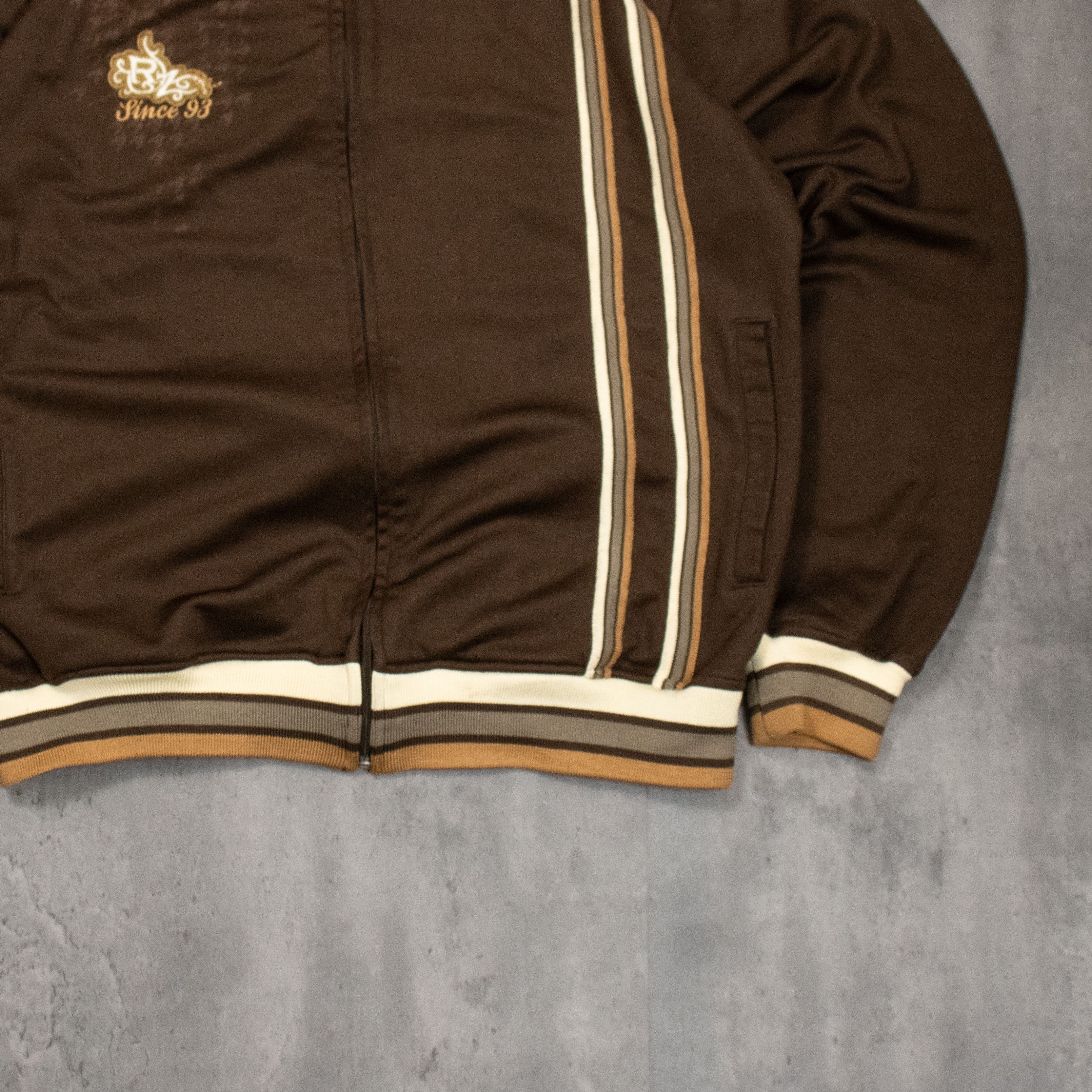 Japanese Brand Vintage VTG Y2K 2000's 00's Ripzone Brown Track Jacket Size US M / EU 48-50 / 2 - 3 Thumbnail
