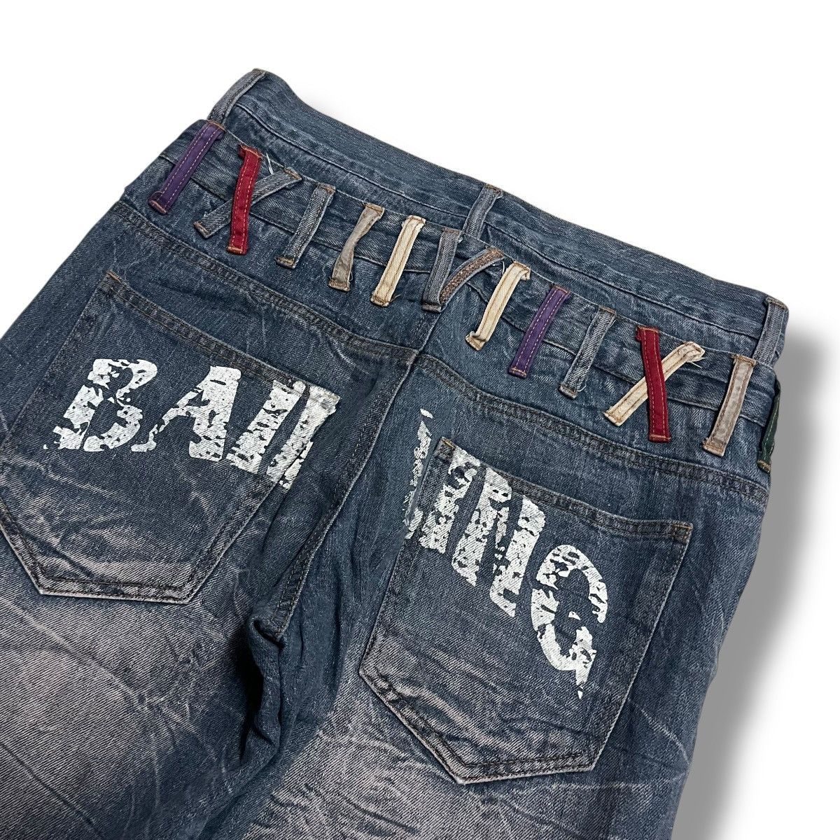 If Six Was Nine VINTAGE NYLAUS DOUBLE WAIST STONE WASH DENIM PANT Size US 32 / EU 48 - 12 Thumbnail