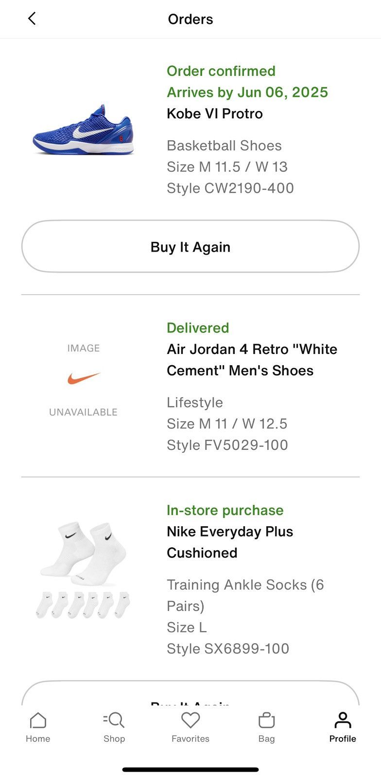Nike Nike Kobe 6 Protro Game Royal Dodgers 11.5 Size US 11.5 / EU 44-45 - 9 Thumbnail
