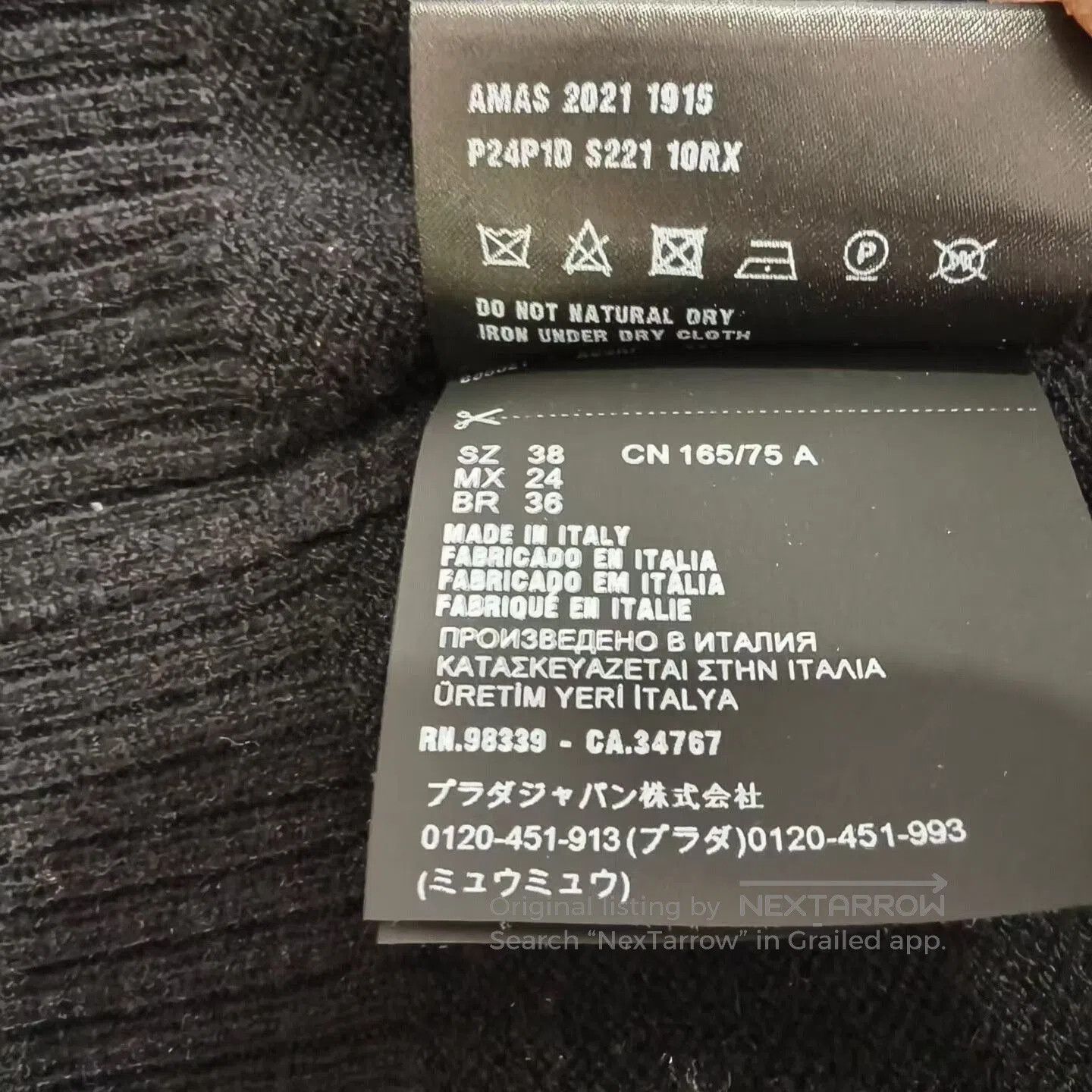 Prada prada black cashmere sweater with logo. Size S / US 4 / IT 40 - 5 Thumbnail