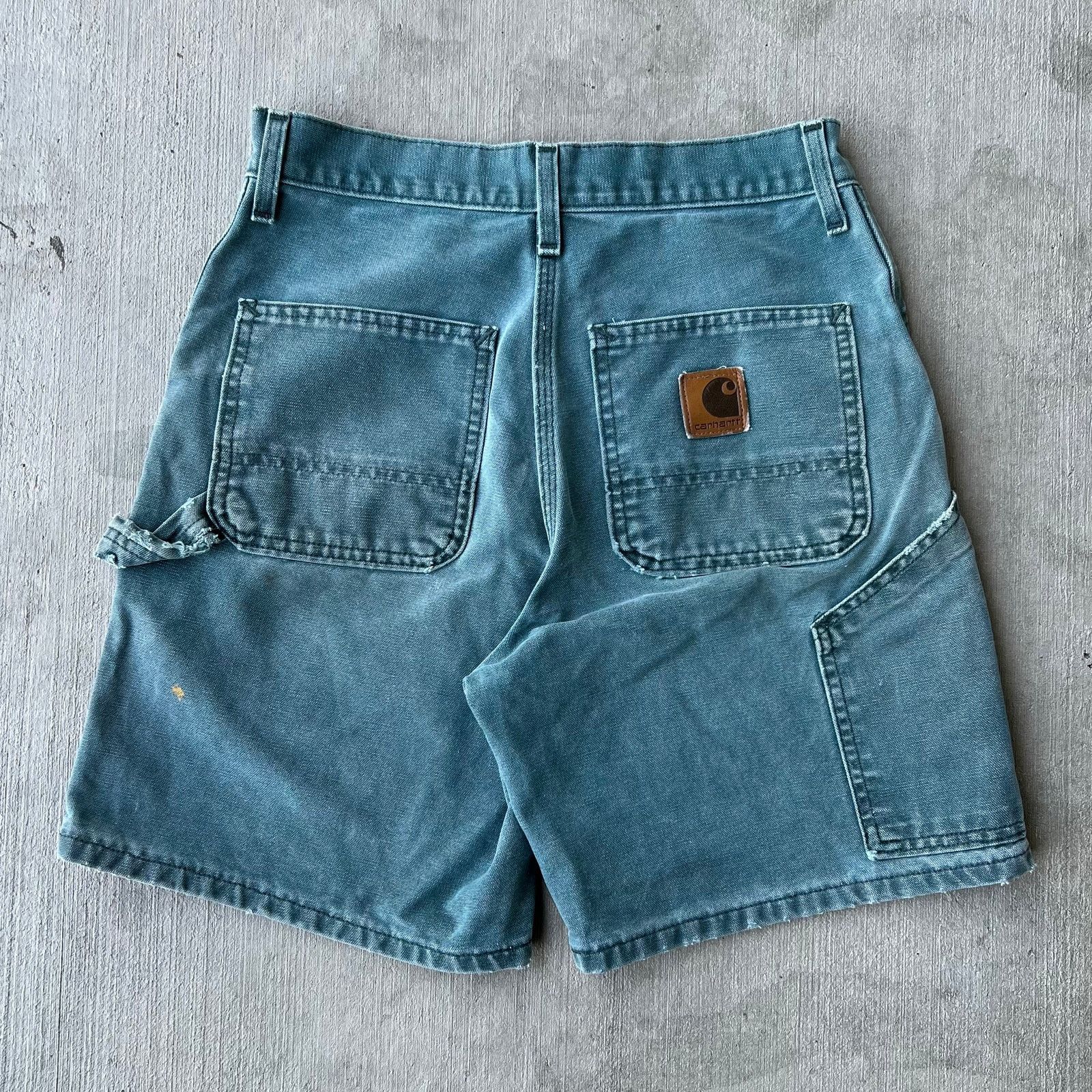 Carhartt × Vintage Vintage Carhartt HTG green work wear shorts Size US 29 - 1 Thumbnail