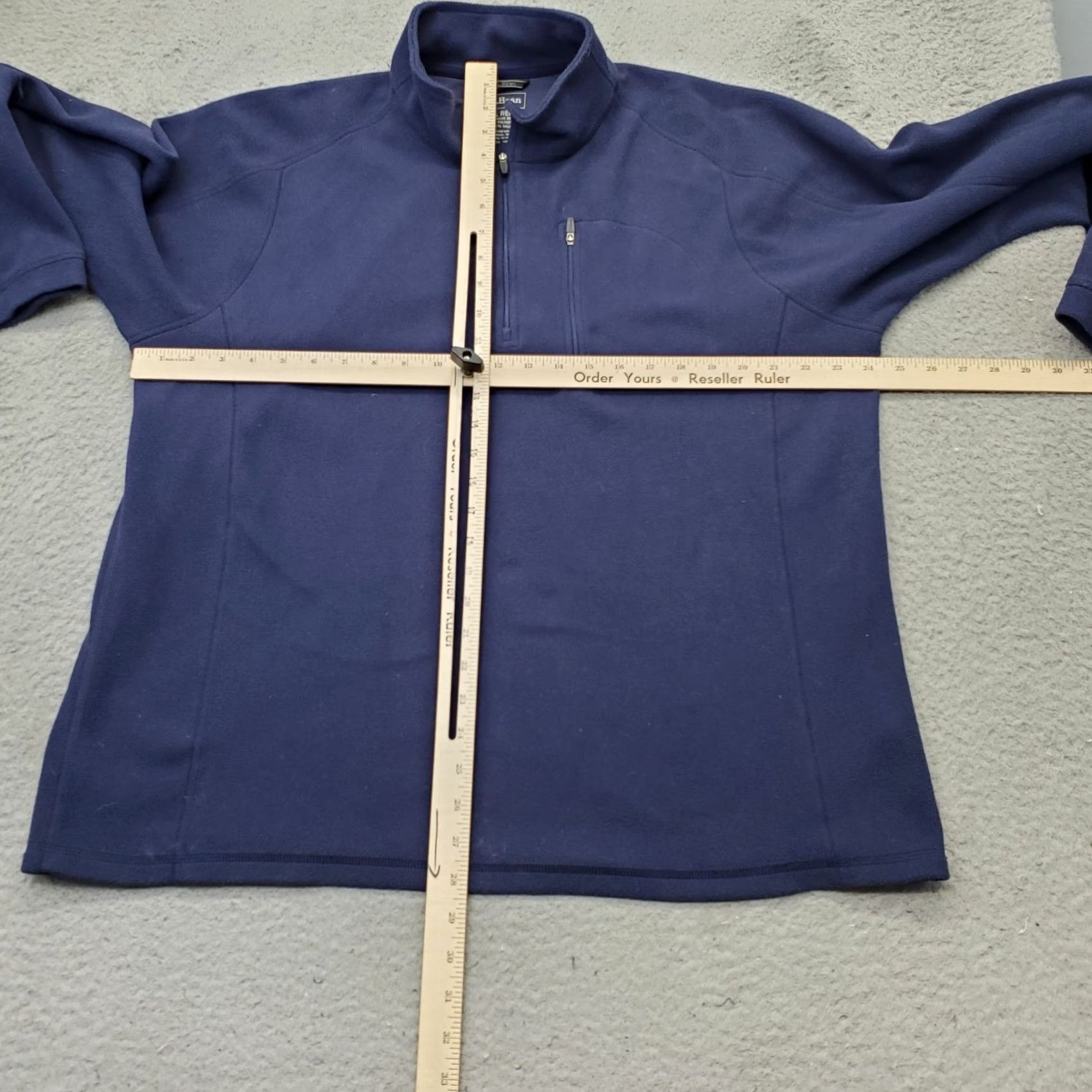 Vintage L.L. Bean Better Sweater Mens XL Blue Fleece Long Sleeve Mock Neck Quarter Zip Shirt Mens XL Blue Pullover Sweater 1/4 Zip Tricks: Size US XL / EU 56 / 4 - 3 Thumbnail