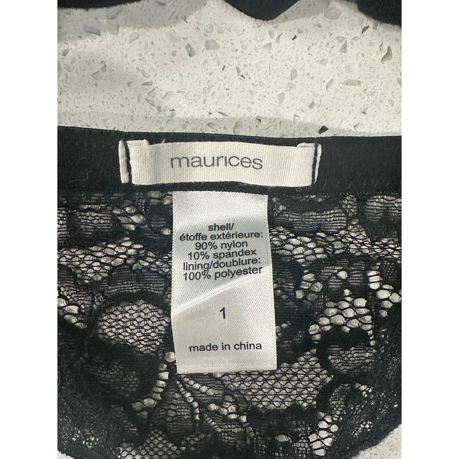 Other MAURICES BRALETTE BRA Black Stretch LACE WIRE FREE Size 1 Size ONE SIZE - 2 Thumbnail