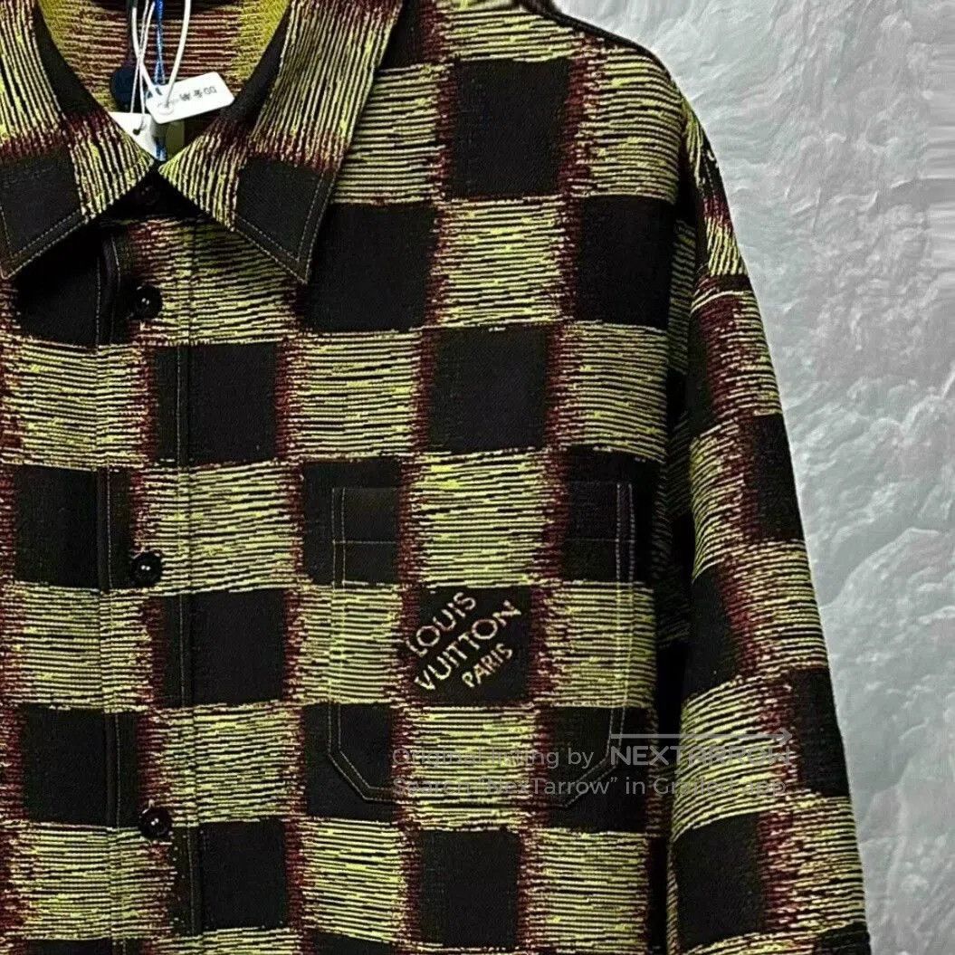 Louis Vuitton louis vuitton black yellow checkered shirt. Size US XXL / EU 58 / 5 - 3 Thumbnail