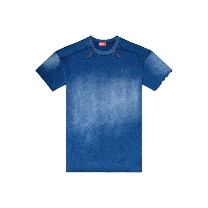 Diesel Diesel Relaxed Fit Blue T-Shirt for Men 0079 Size US M / EU 48-50 / 2 - 1 Thumbnail