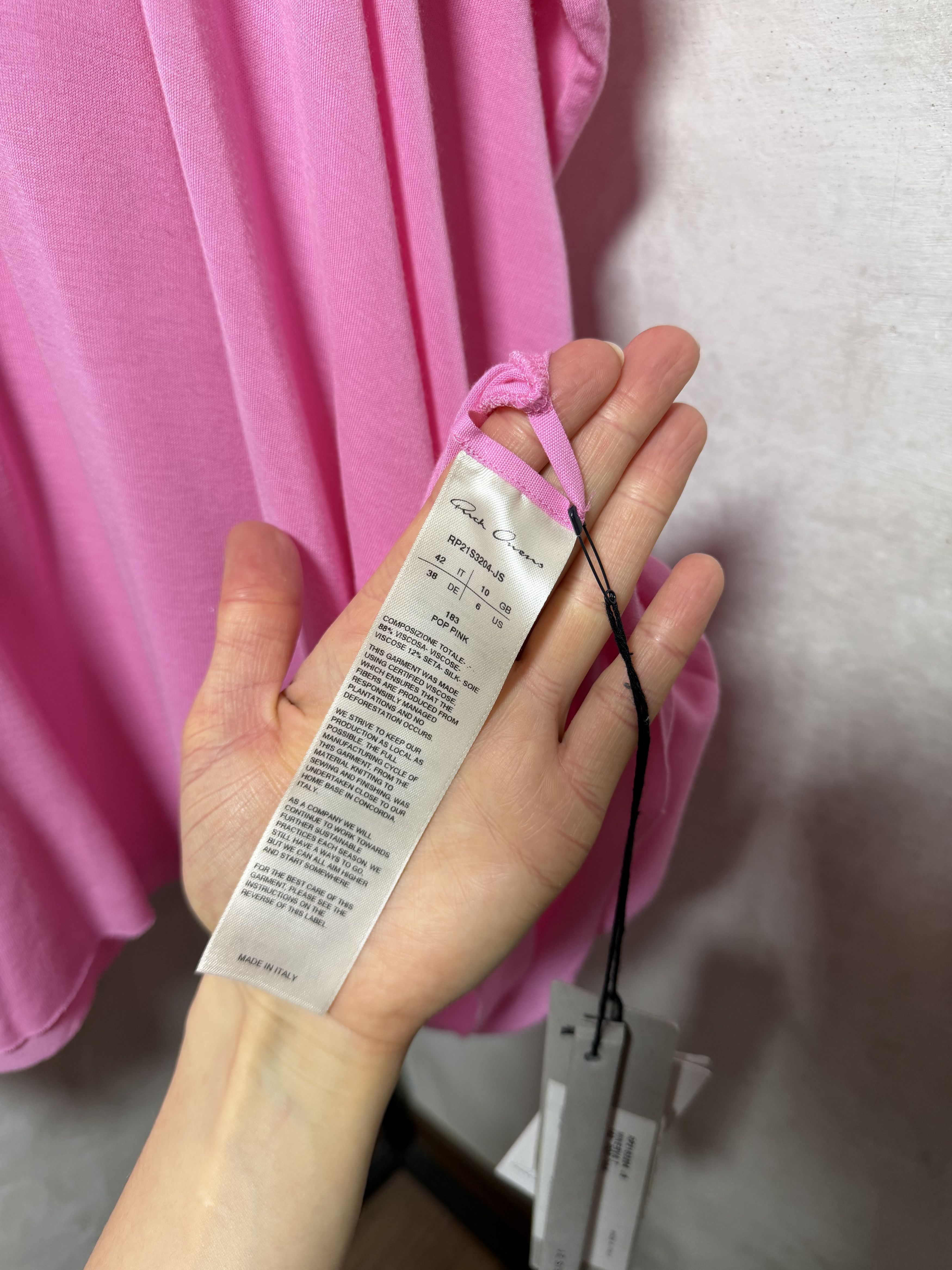 Rick Owens Rick Owens Minerva Draped Oversized Tee Size M / US 6-8 / IT 42-44 - 4 Thumbnail