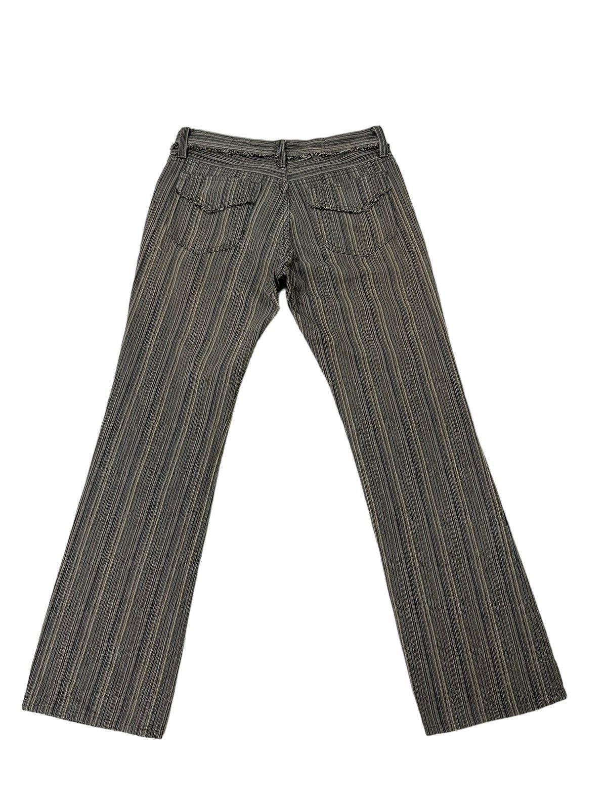 Japanese Brand Flare Jeans Nicole Club Striped Low Rise Boot Cut 7🟦8 Size US 29 - 9 Thumbnail