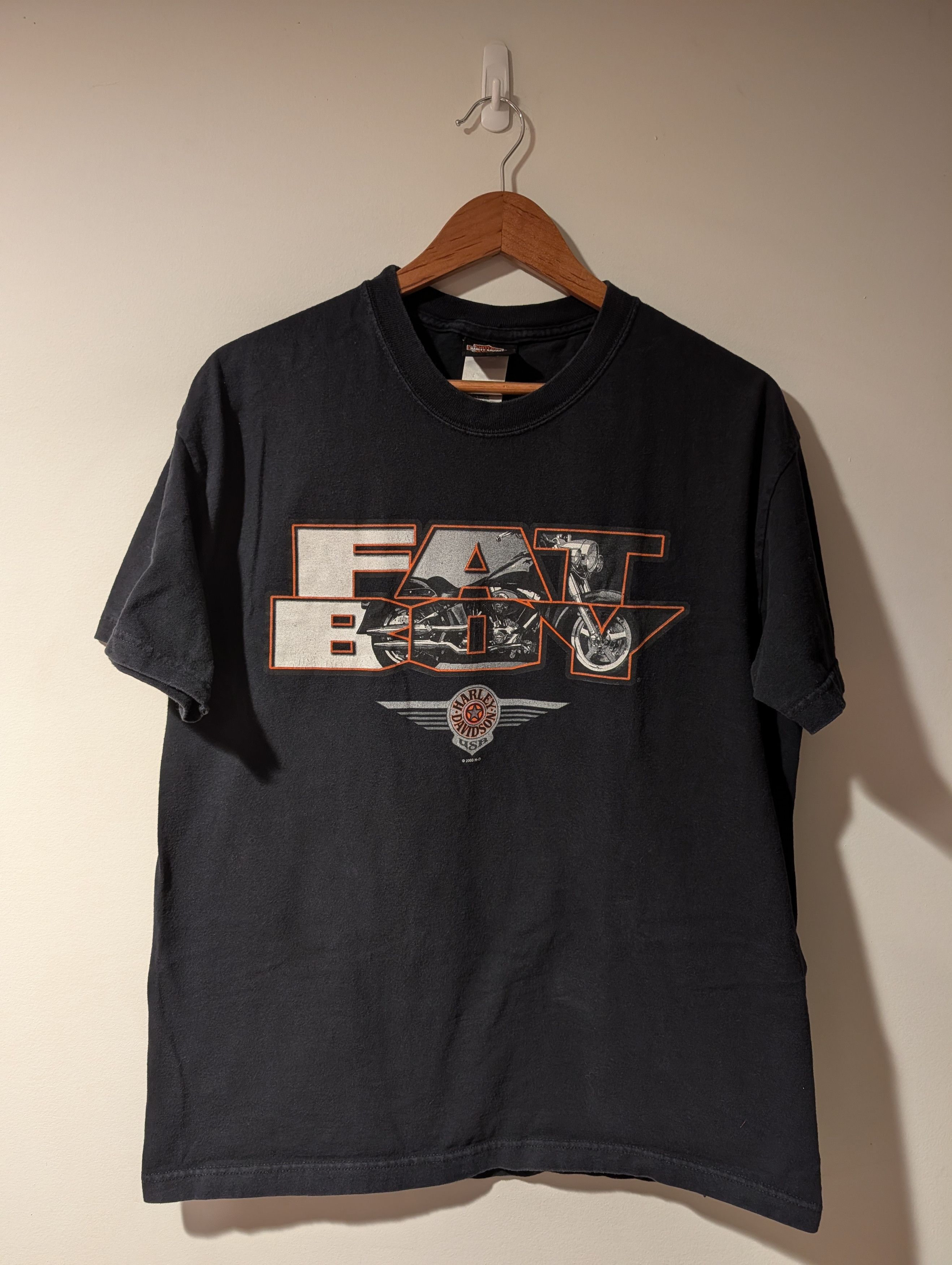 Harley Davidson Vintage 2003 Harley Davidson Fat Boy T Shirt Twin Cities Size US L / EU 52-54 / 3 - 1 Thumbnail