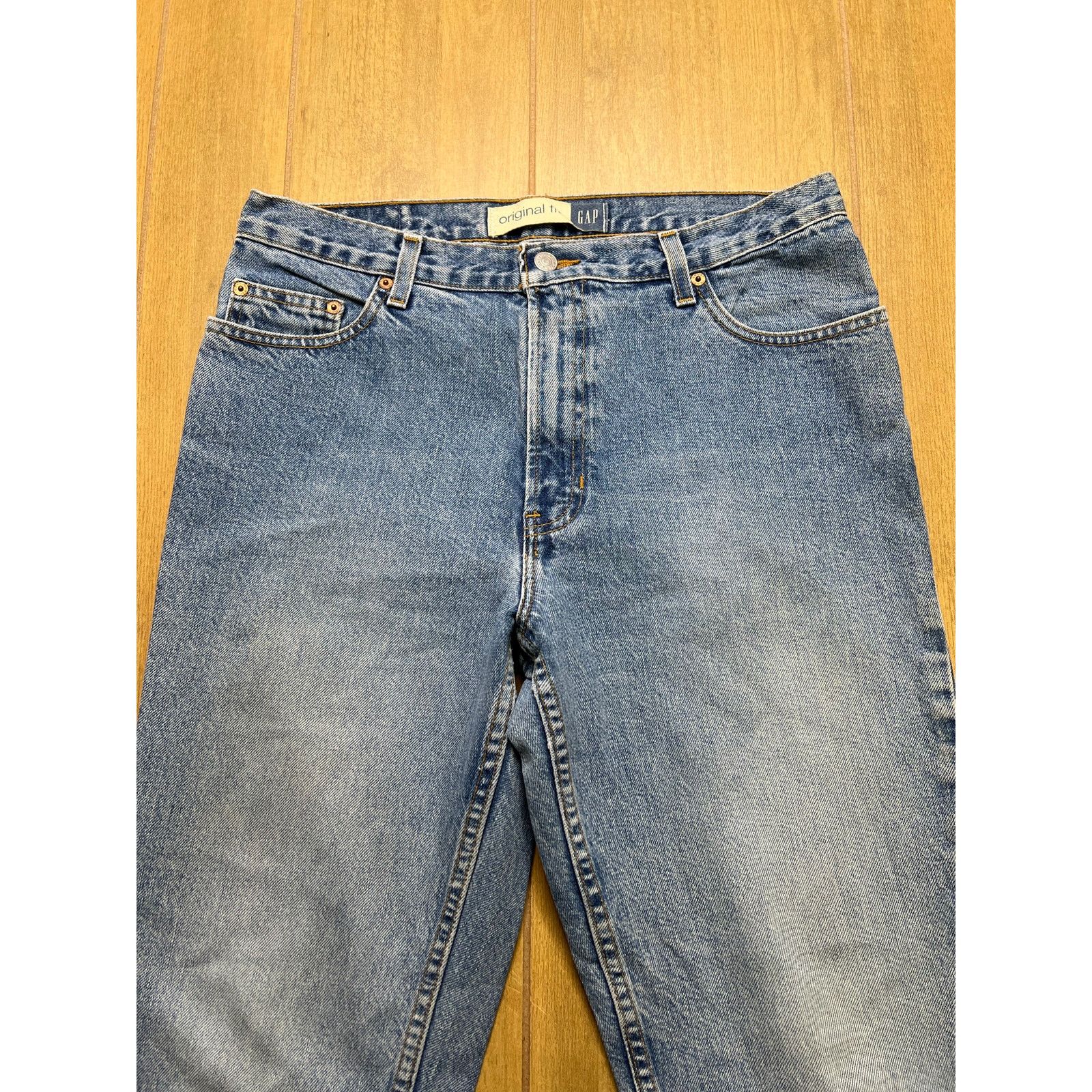 Gap Vintage 90s Medium Wash Gap Jeans Sz 32x30 Tag Sz 12 Size 34" / US 12 / IT 48 - 3 Thumbnail