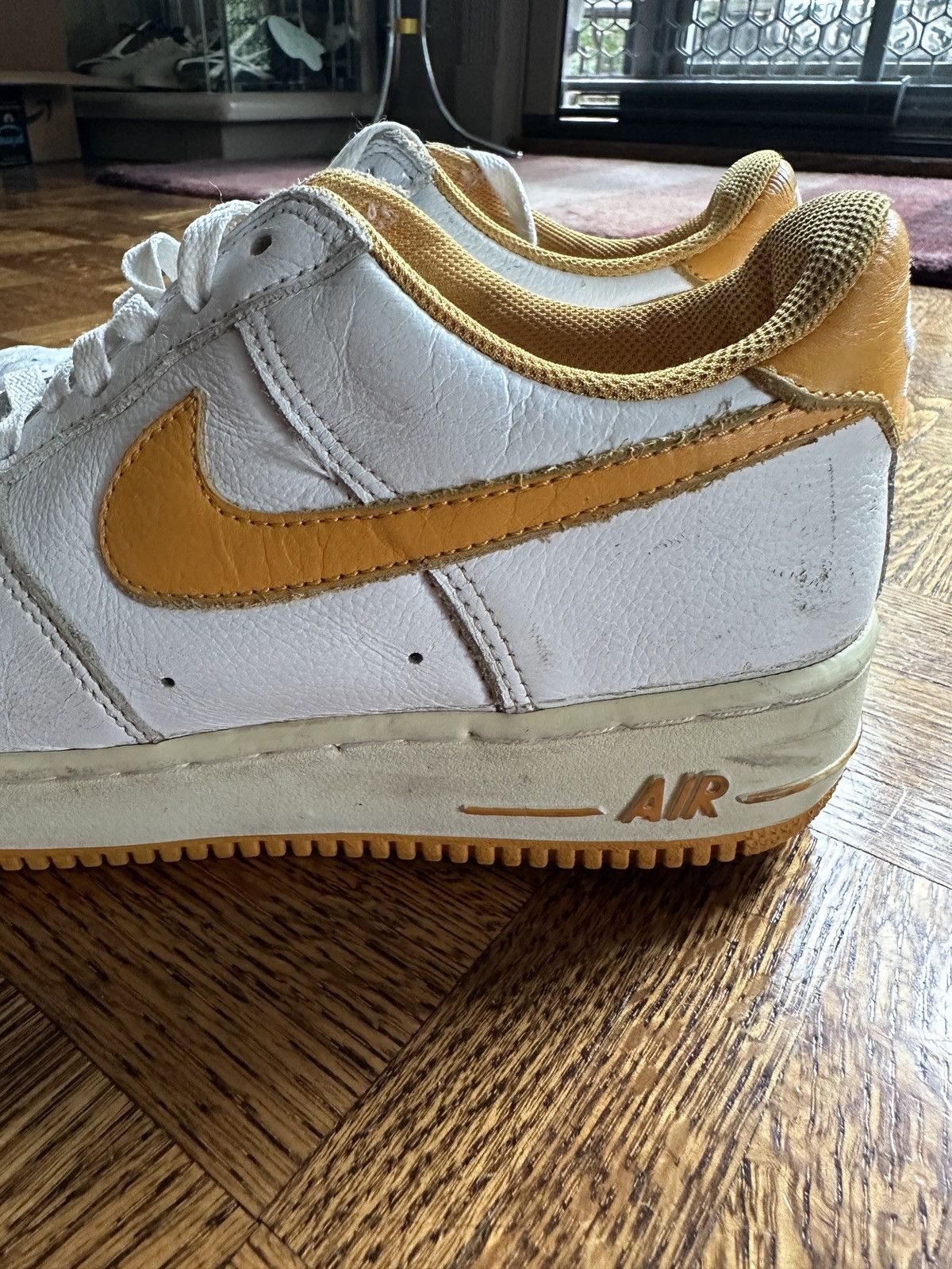 Nike Vintage Nike Air Force 1 Low White / Canyon Gold 2002 Size US 8.5 / EU 41-42 - 3 Thumbnail