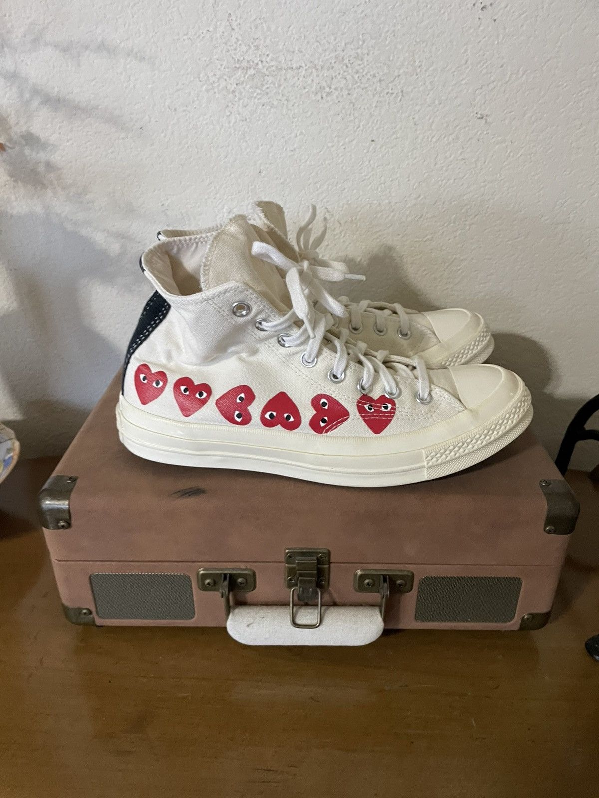 Comme des Garcons CDG Play x Converse Chuck Taylor All Star 70 HI Size US 8 / EU 41 - 3 Thumbnail