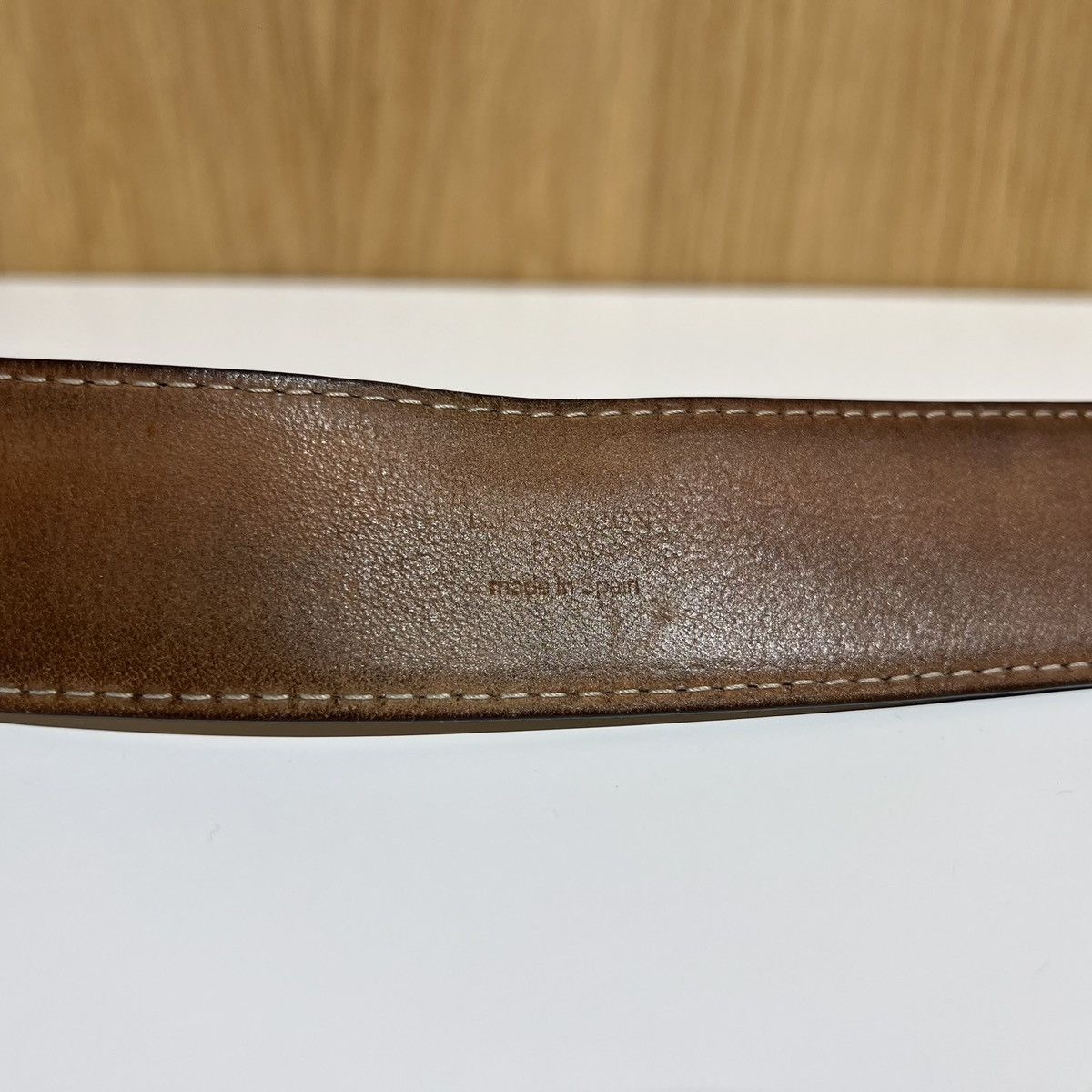 Louis Vuitton 🔹Louis Vuitton Inventeur Metal Buckle Monogram Leather Belt Size 36 - 3 Thumbnail