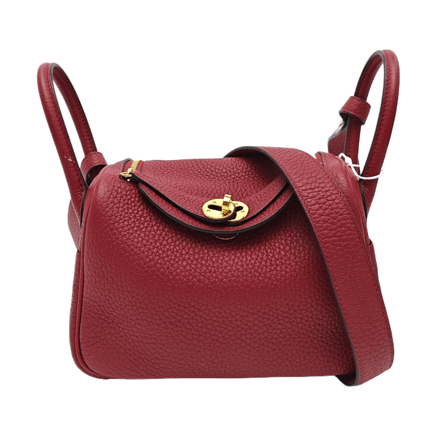 Hermes HERMÈS Lindy Mini Clemence Leather Bag Size ONE SIZE Size ONE SIZE - 1 Thumbnail