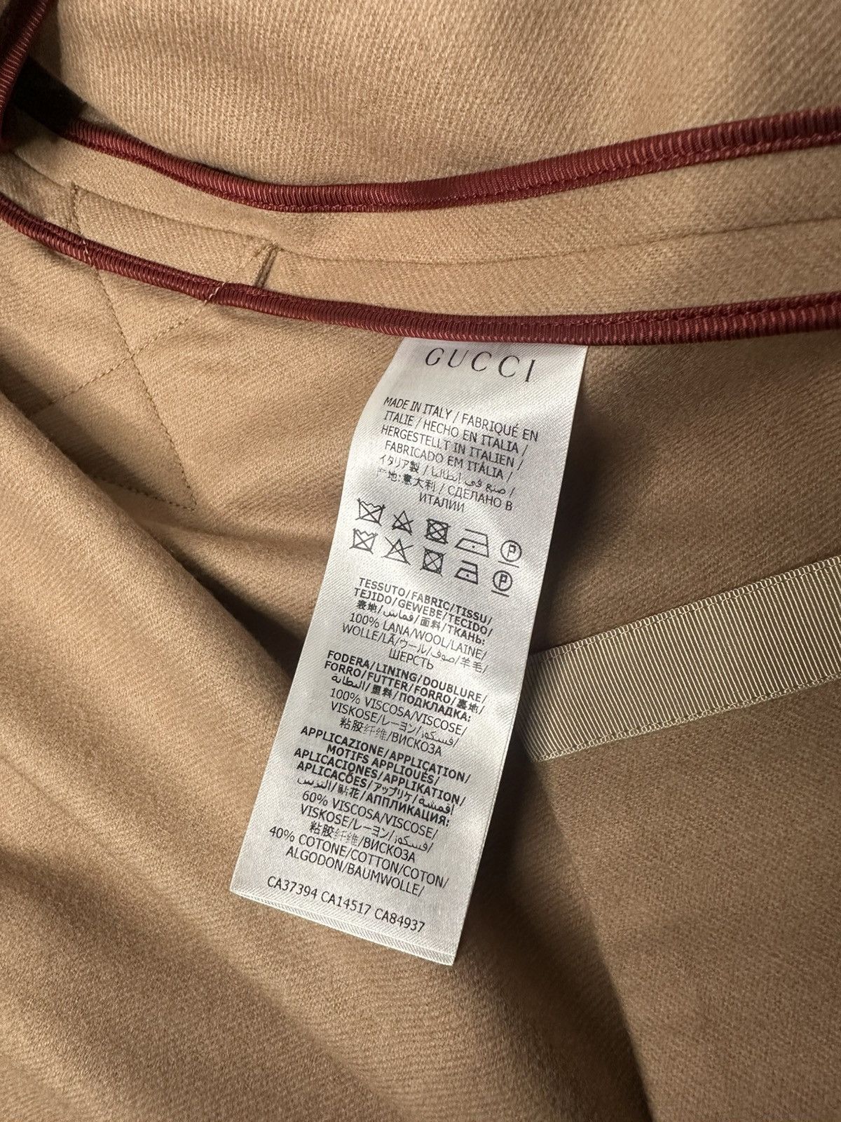 Gucci Gucci Customization/DIY Wmns Pea Coat (plus size 60) Size US XXL / EU 58 / 5 - 8 Thumbnail