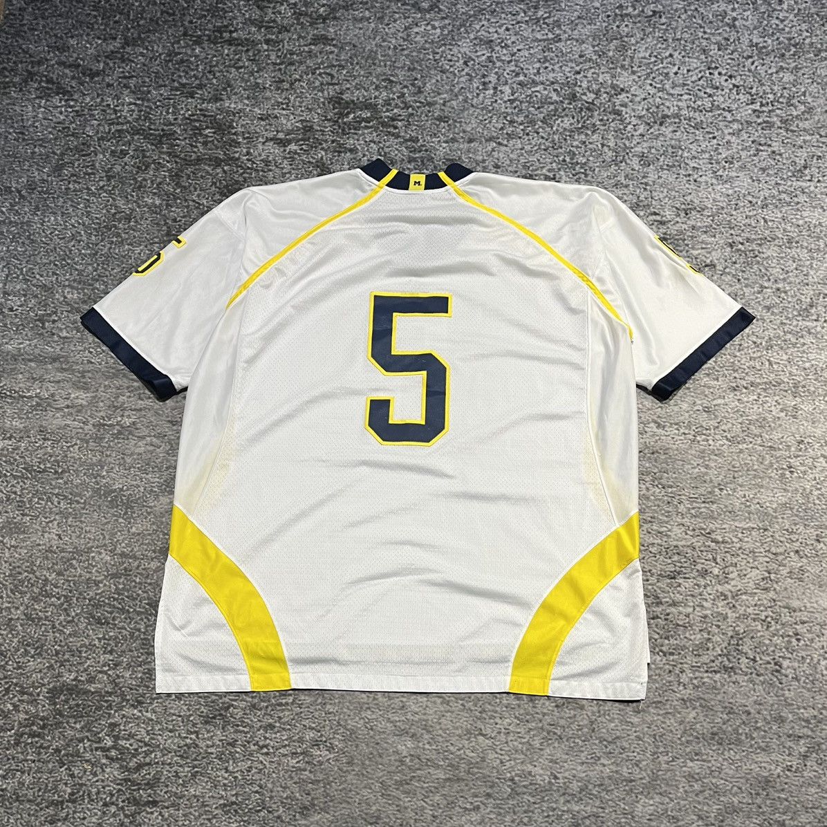 Adidas Vintage Michigan Wolverines #5 Adidas Jersey Large Size US XXL / EU 58 / 5 - 2 Thumbnail