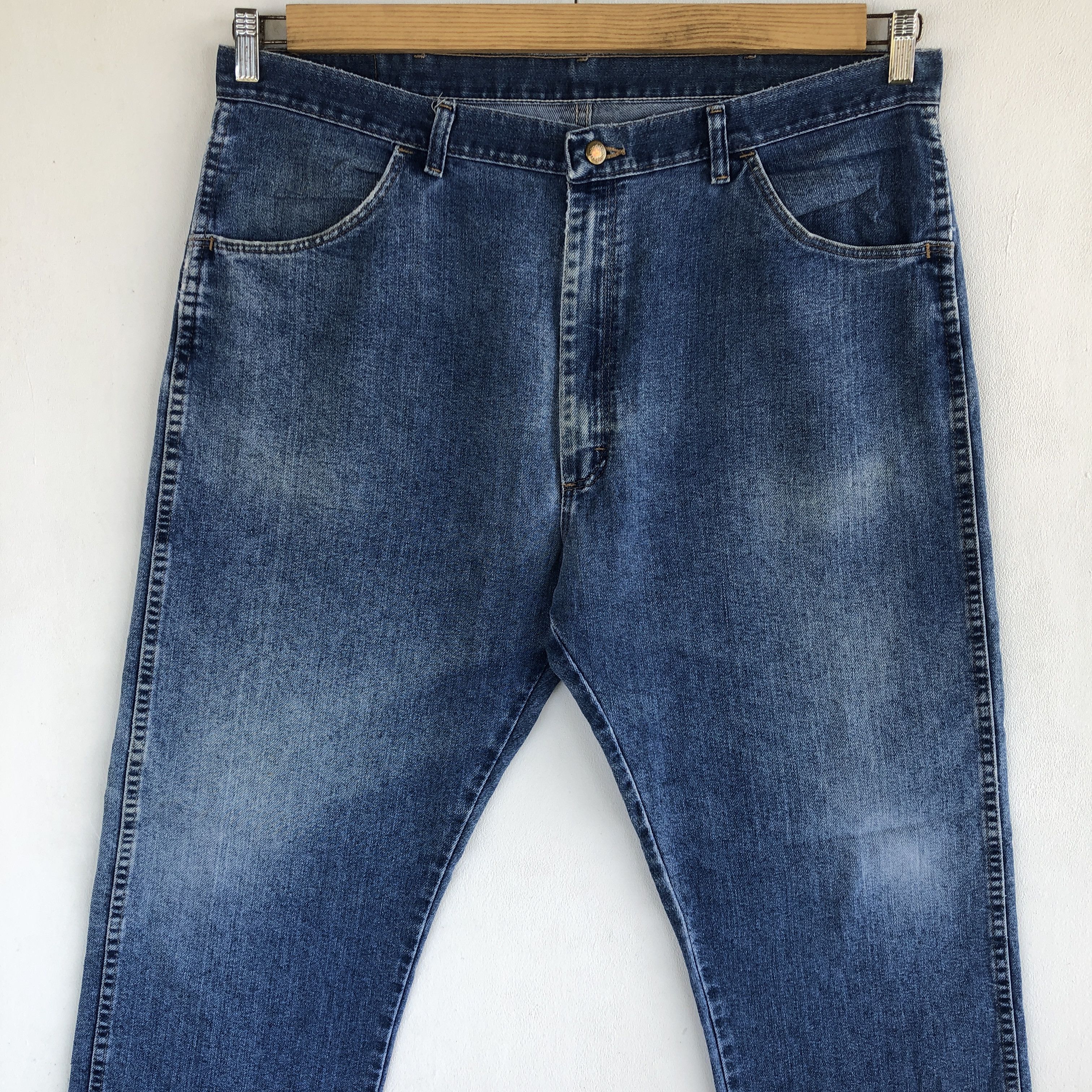 Wrangler Vintage 90's Wrangler Faded Jeans Wrangler Light Wash Denim Size US 36 / EU 52 - 3 Thumbnail