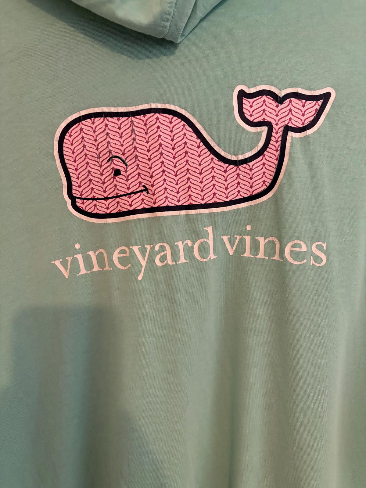 Vineyard Vines Vineyard Vines Mint Green Hoodie with Whale Logo Size L / US 10 / IT 46 - 2 Thumbnail