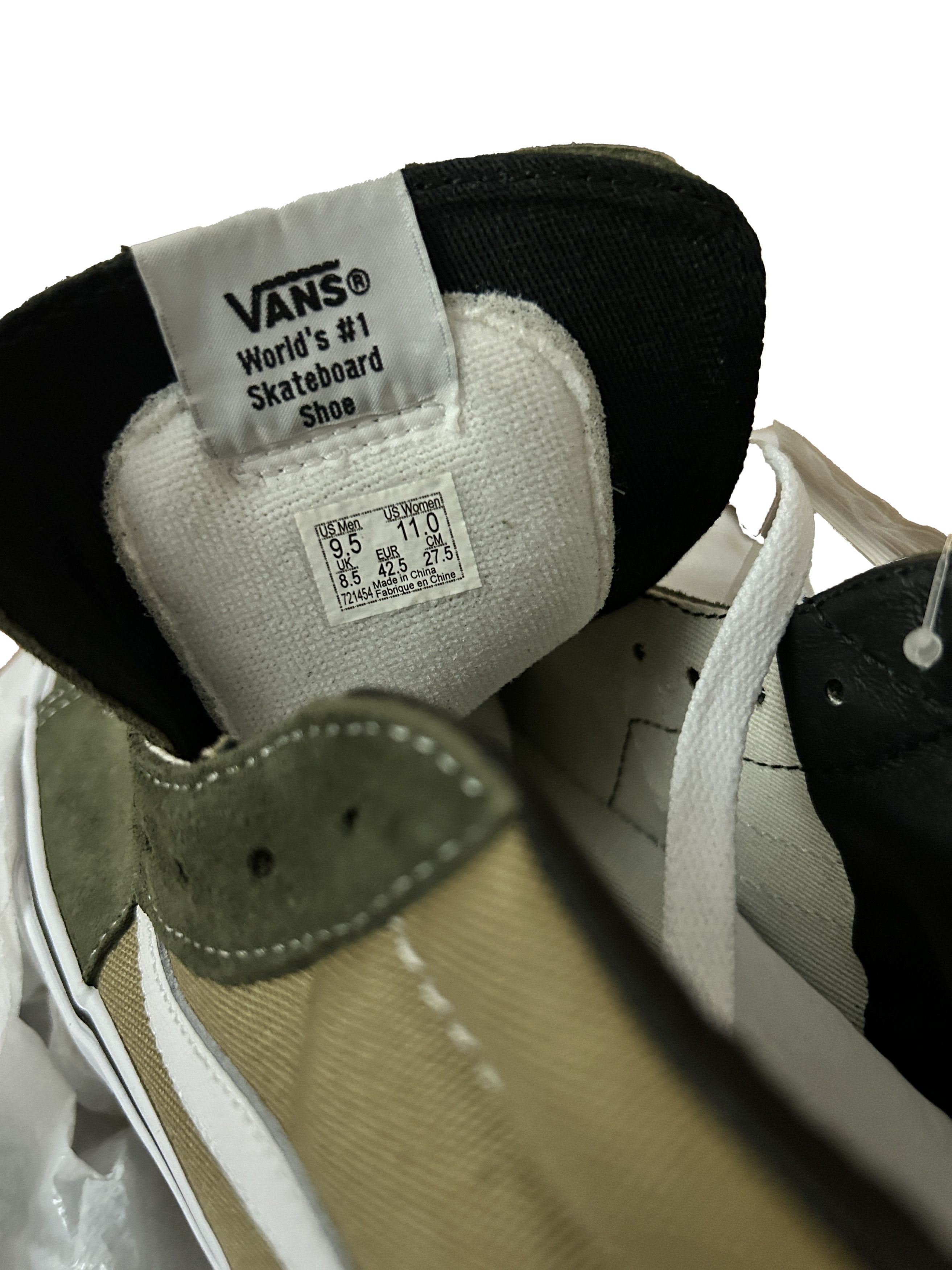 JJJJound × Vans Vans Vault Sk8-Mid LX JJJJound Olive Size US 9.5 / EU 42-43 - 5 Thumbnail