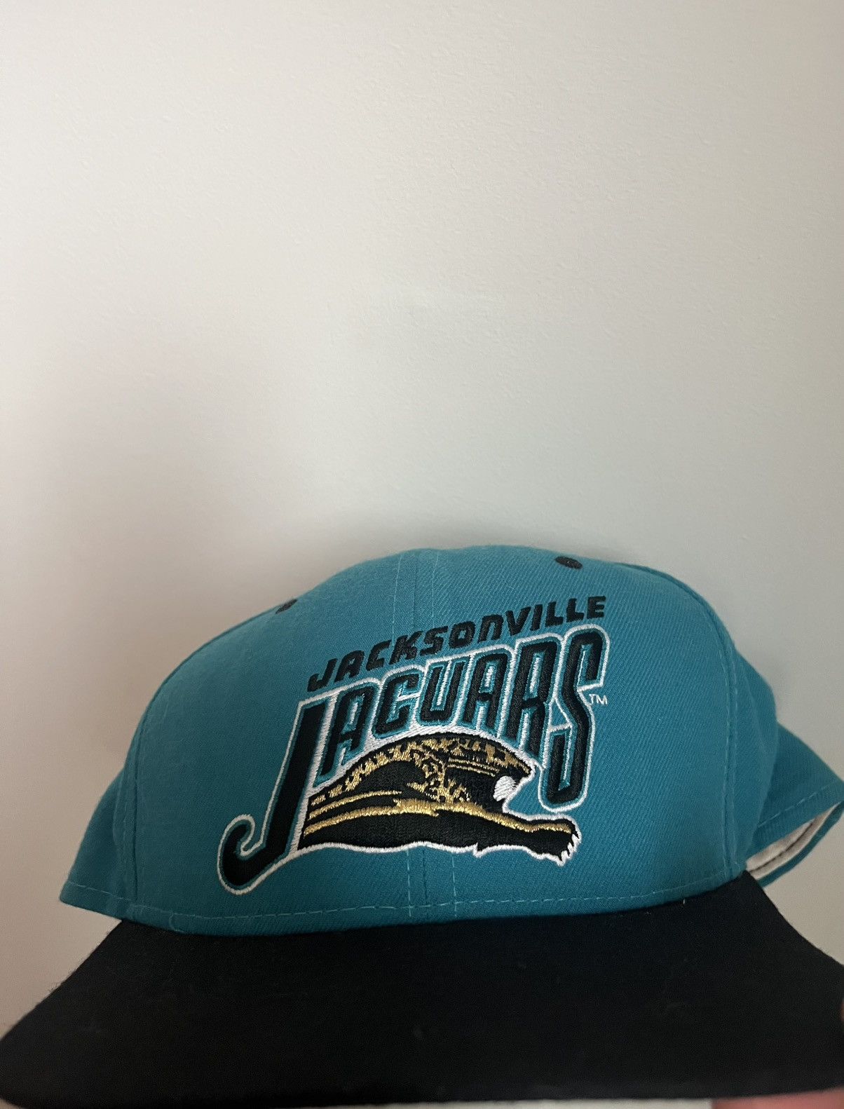 New Era Vintage New Era Jacksonville Jaguars SnapBack Hat Size 46 - 2 Thumbnail