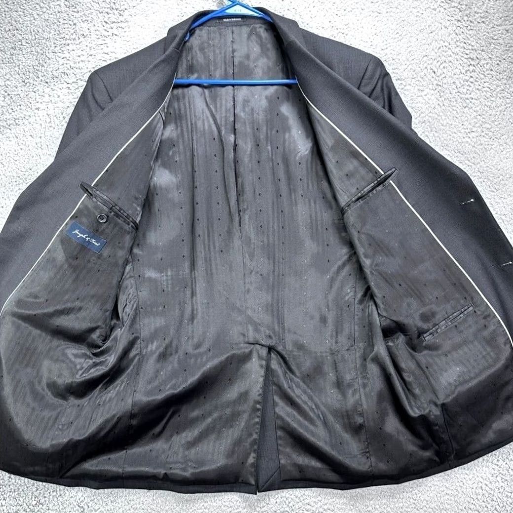 Joseph VINTAGE Joseph Feiss Wool Blazer Mens 44 Regular Dark Gray Suit Jacket Two Button Size 44R - 3 Thumbnail
